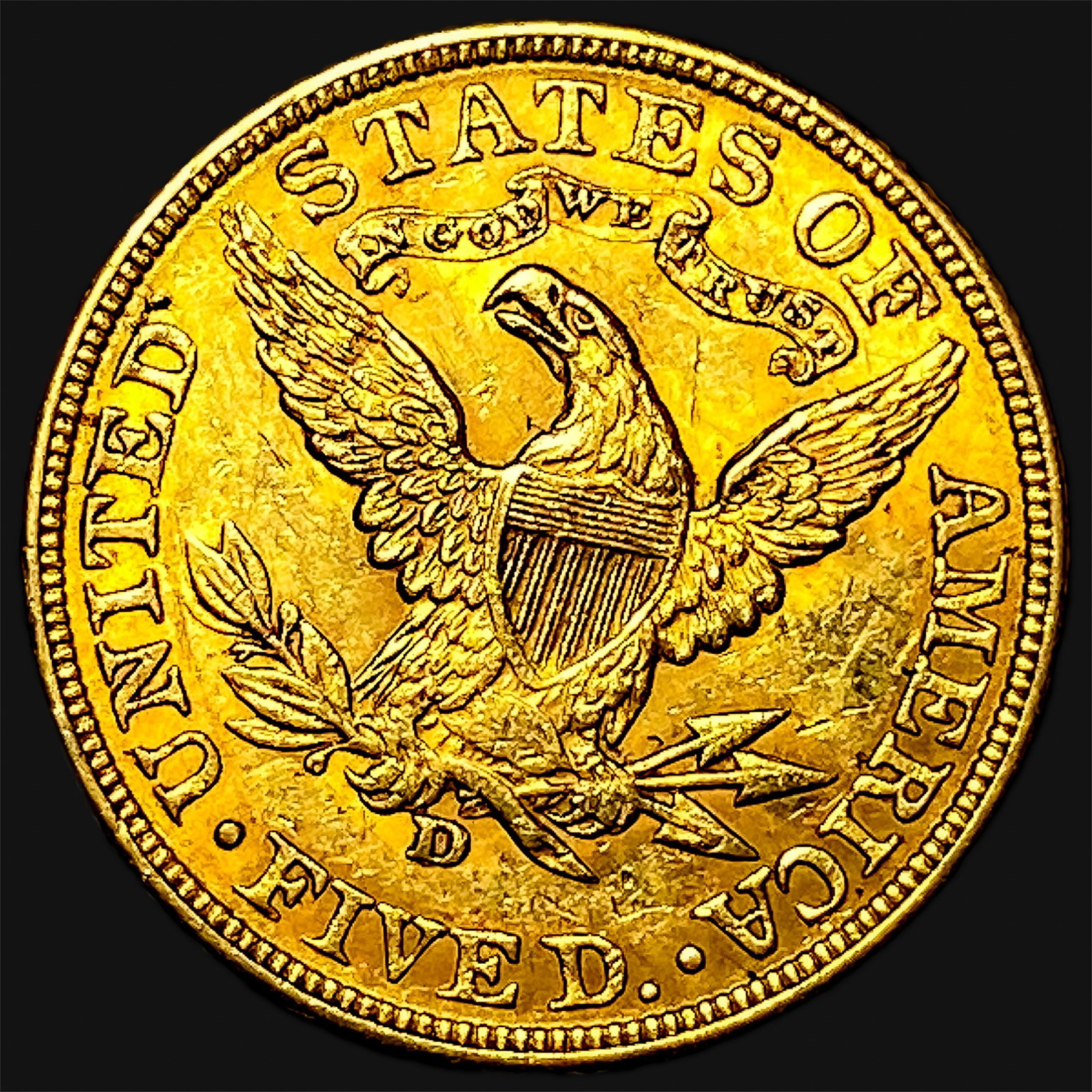 1906-D $5 Gold Half Eagle - 2