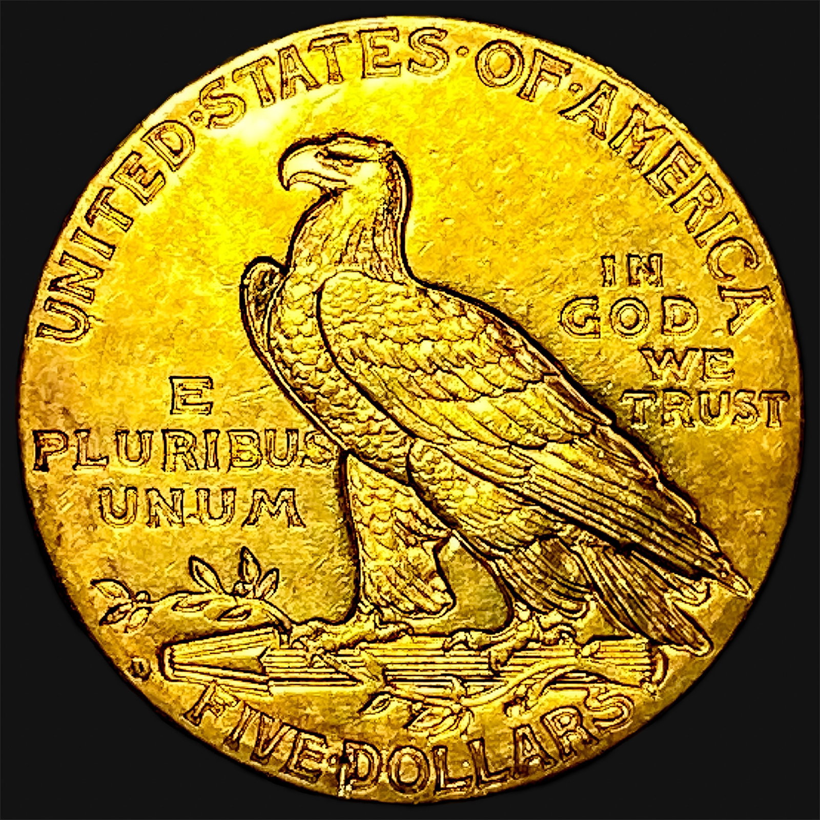 1909-D $5 Gold Half Eagle - 2