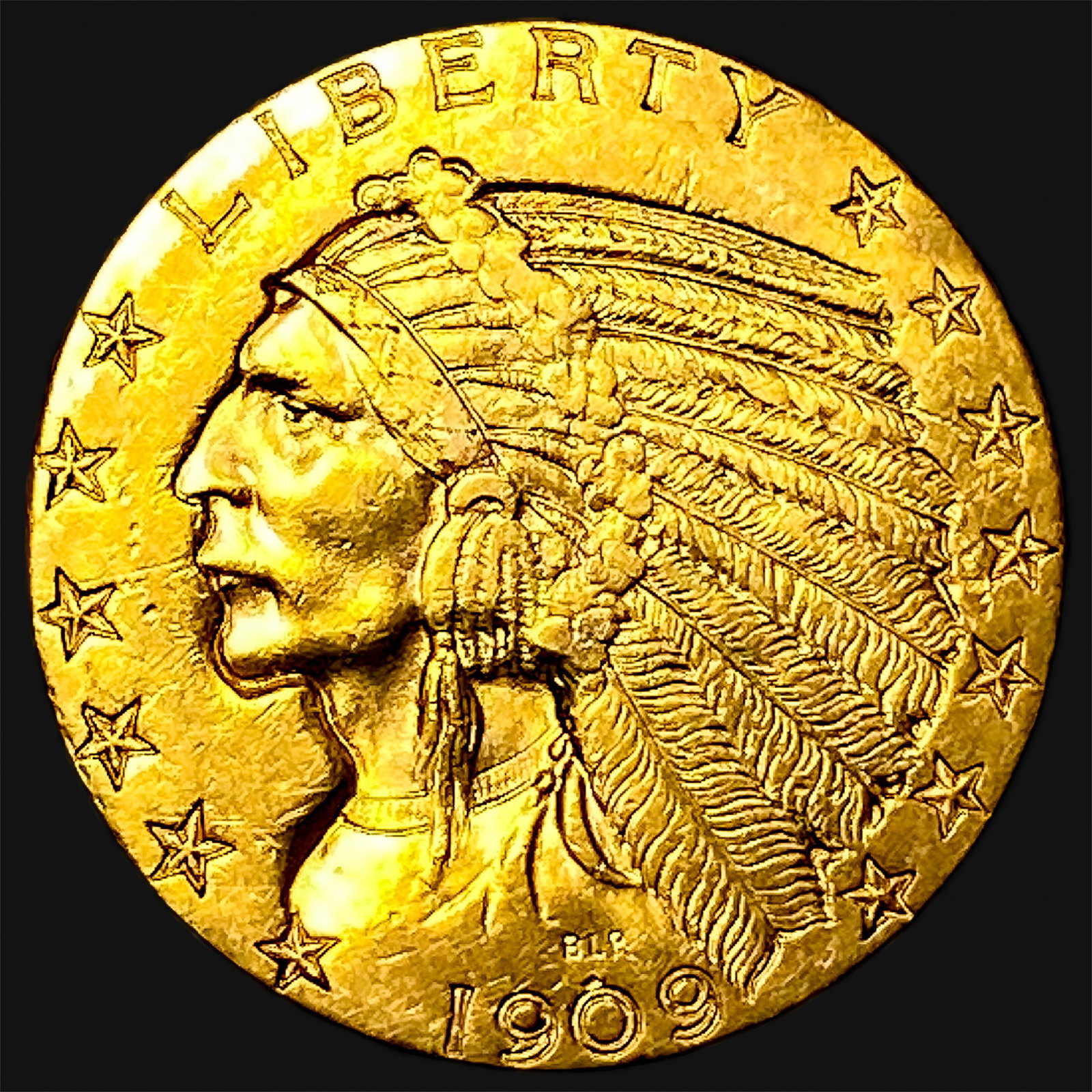 1909-D $5 Gold Half Eagle (1 of 2)
