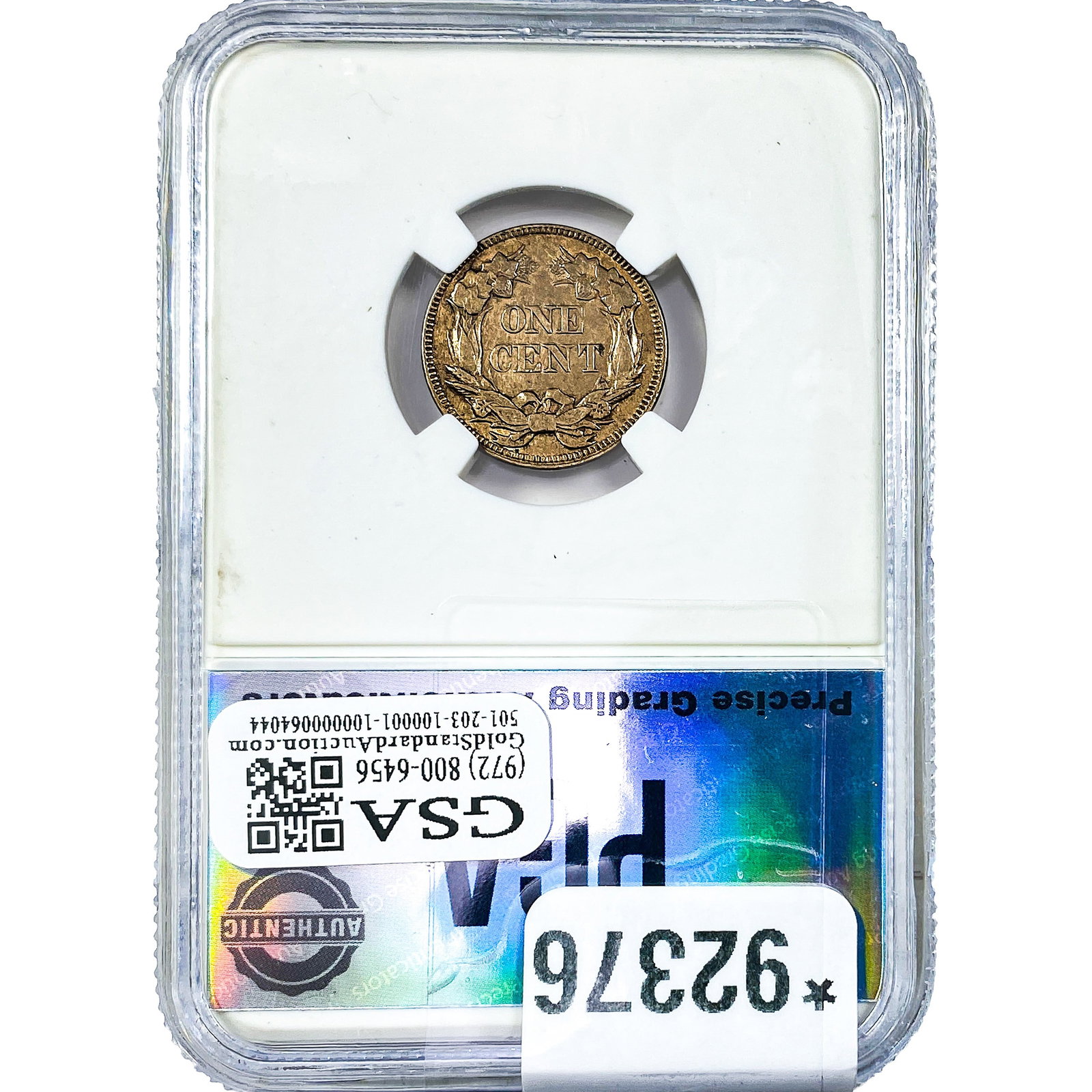 1857 Flying Eagle Cent PGA MS60 - 2