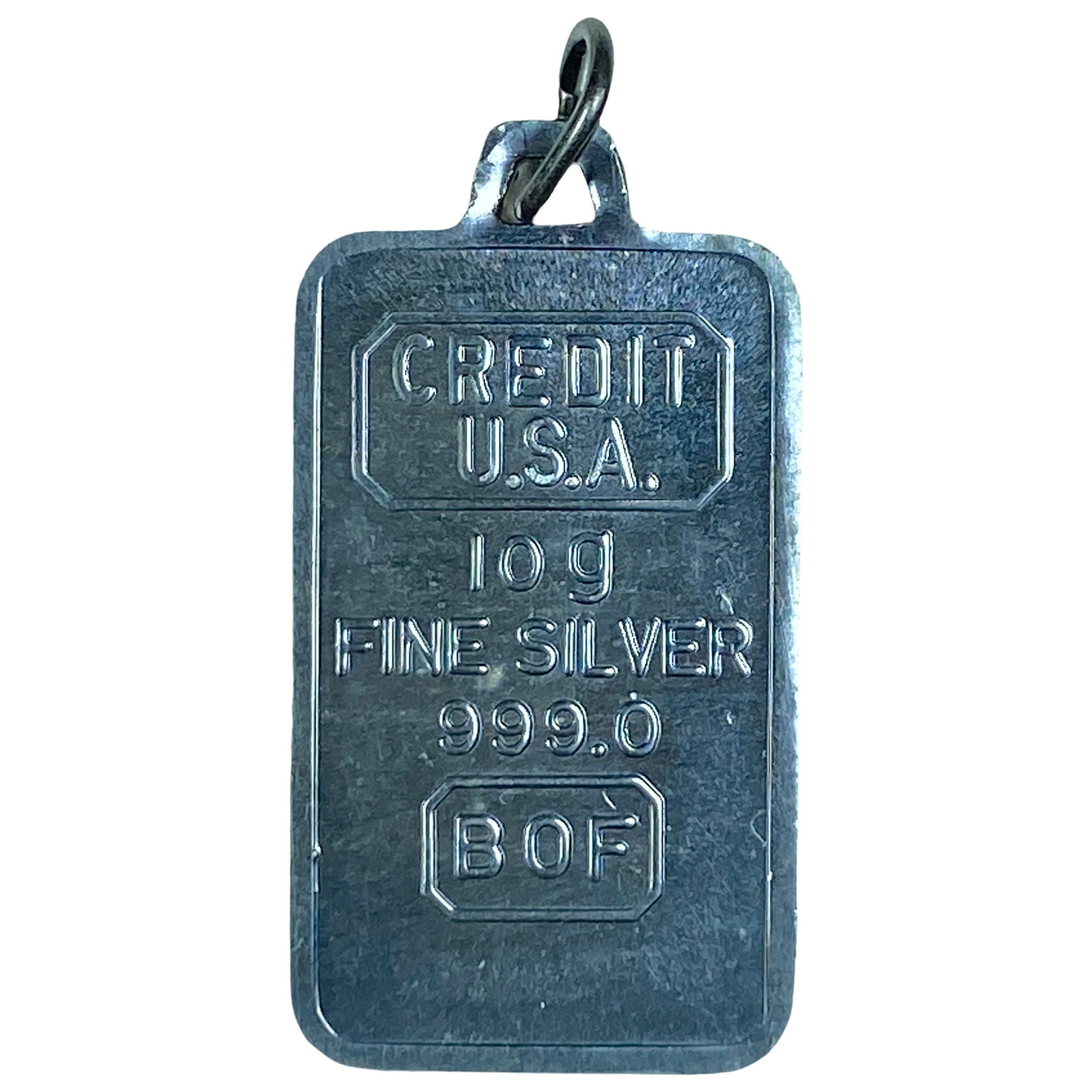 Credit USA 10 G Silver Bar With Assay CertIficate: Credit USA 10 G Silver Bar With Assay CertIficate