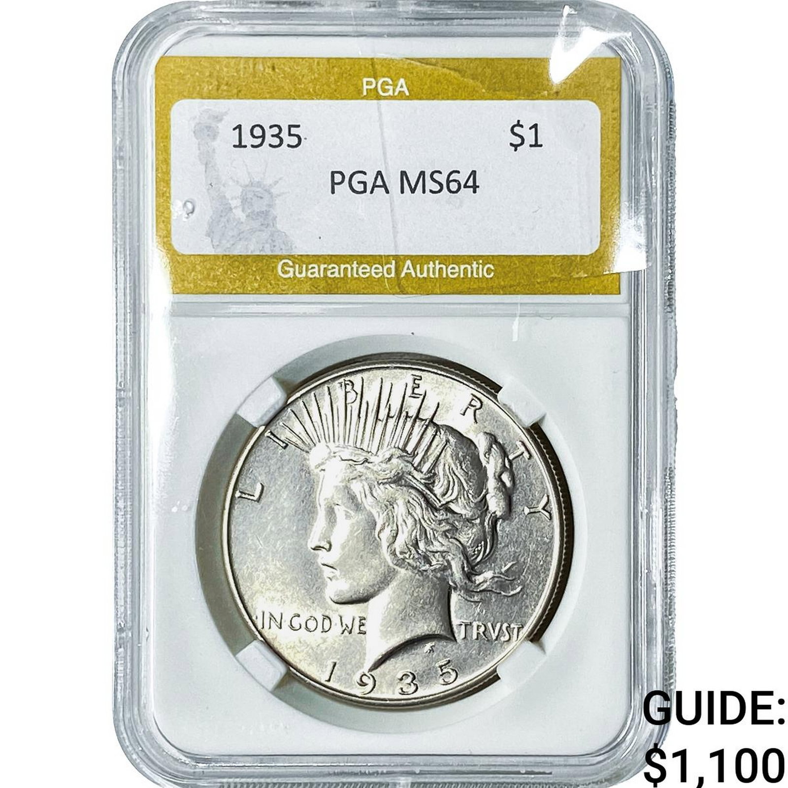 1935 Silver Peace Dollar PGA MS64 (1 of 2)