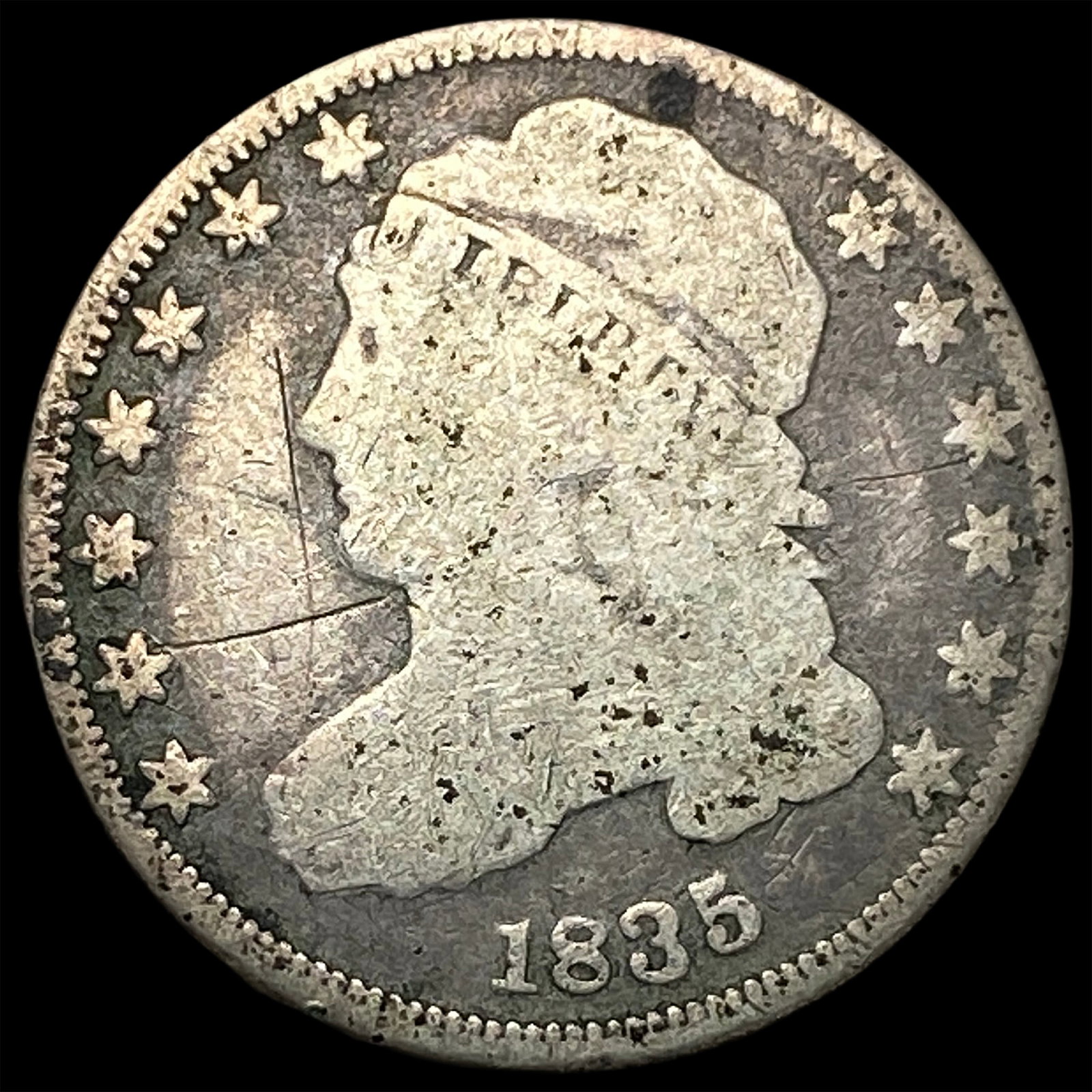 1835 Capped Bust Dime NICELY CIRCULATED (1 of 2)