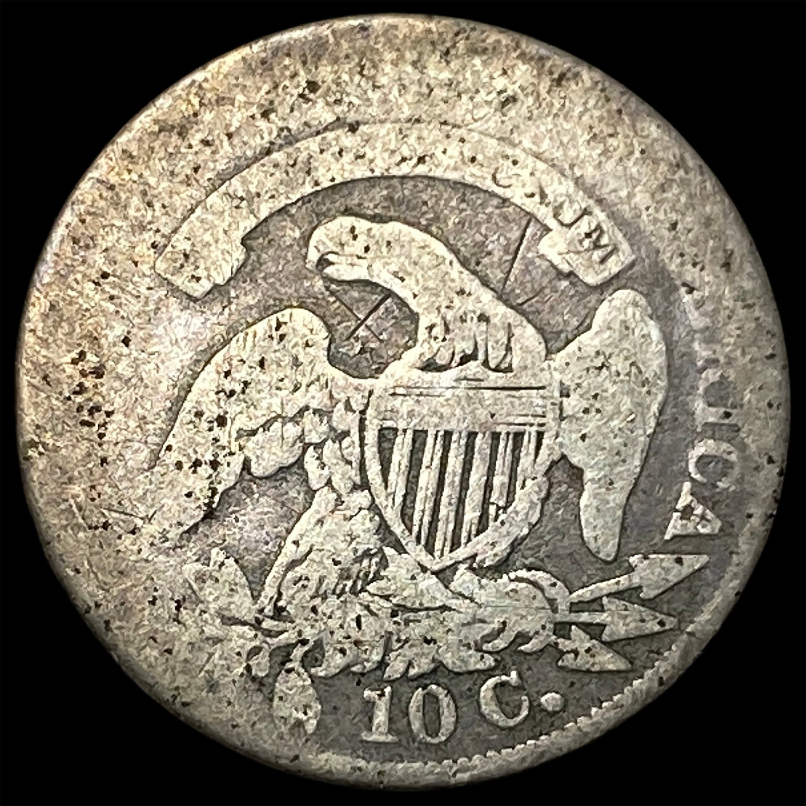 1835 Capped Bust Dime NICELY CIRCULATED - 2