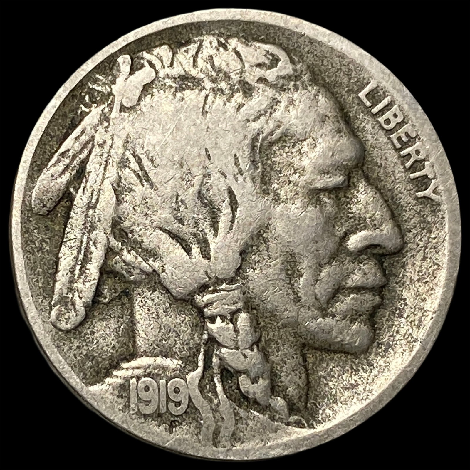 1919-D Buffalo Nickel CLOSELY UNCIRCULATED: 1919-D Buffalo Nickel CLOSELY UNCIRCULATED