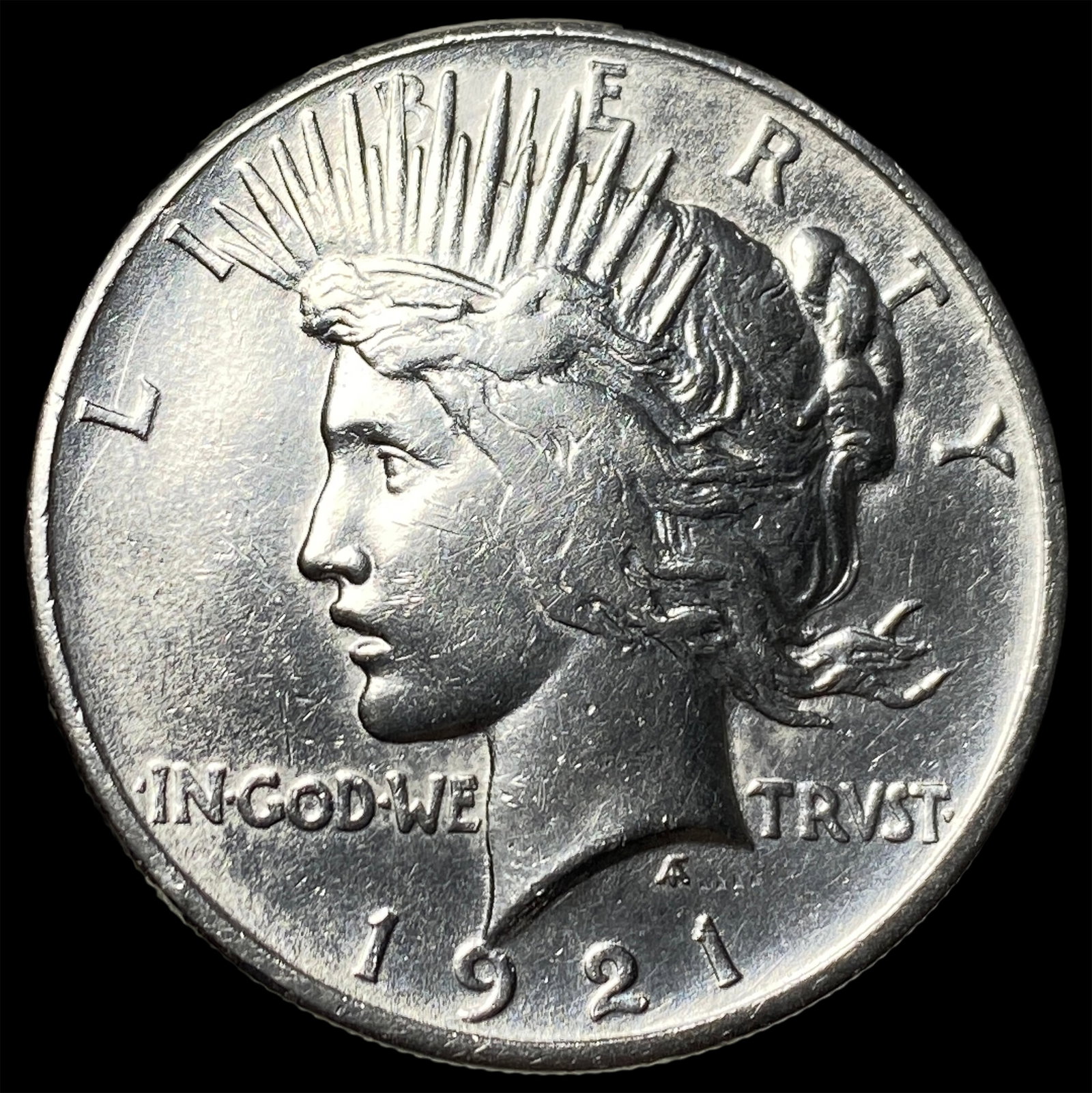 1921 Silver Peace Dollar CHOICE AU: 1921 Silver Peace Dollar CHOICE AU