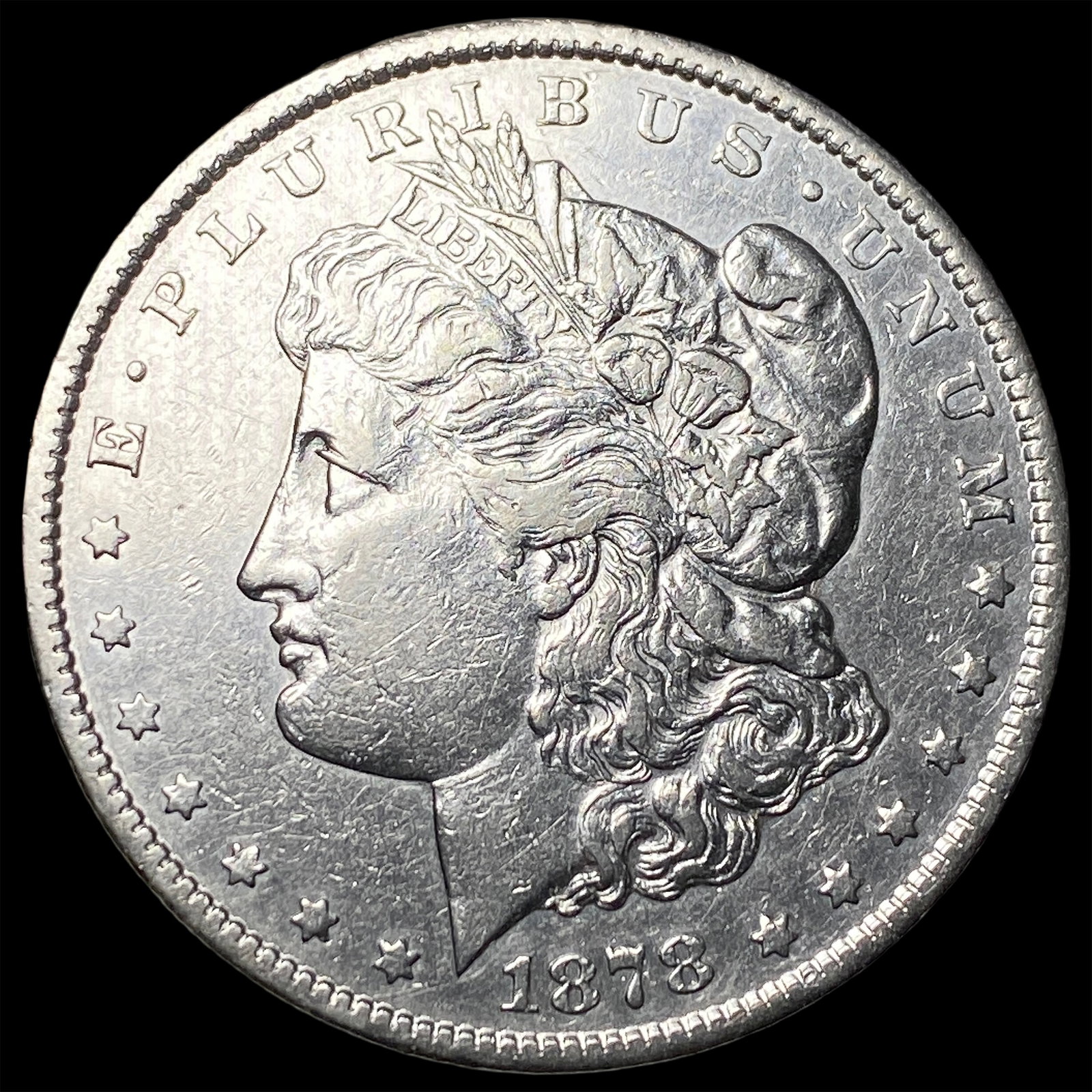 1878-S Silver Morgan Dollar CLOSELY UNCIRCULATED: 1878-S Silver Morgan Dollar CLOSELY UNCIRCULATED