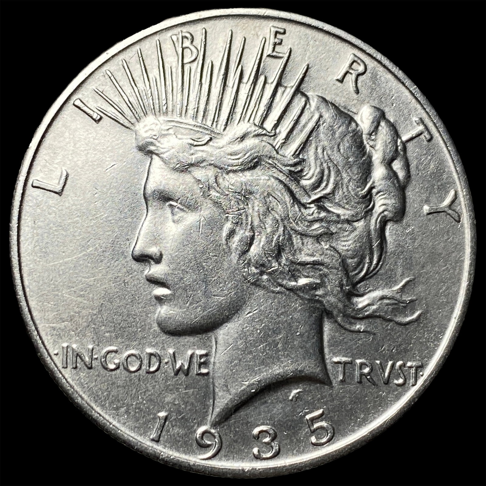 1935-S Silver Peace Dollar UNCIRCULATED: 1935-S Silver Peace Dollar UNCIRCULATED