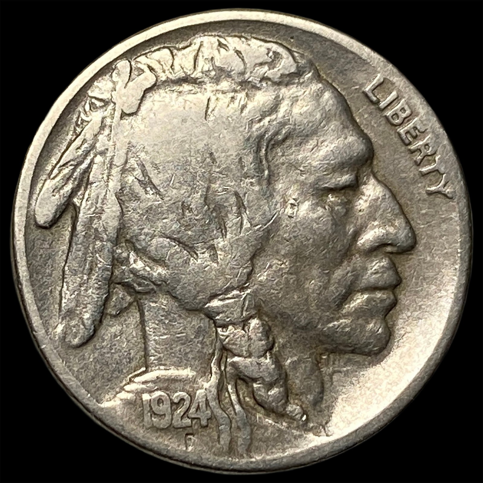 1924-S Buffalo Nickel NEARLY UNCIRCULATED (1 of 2)