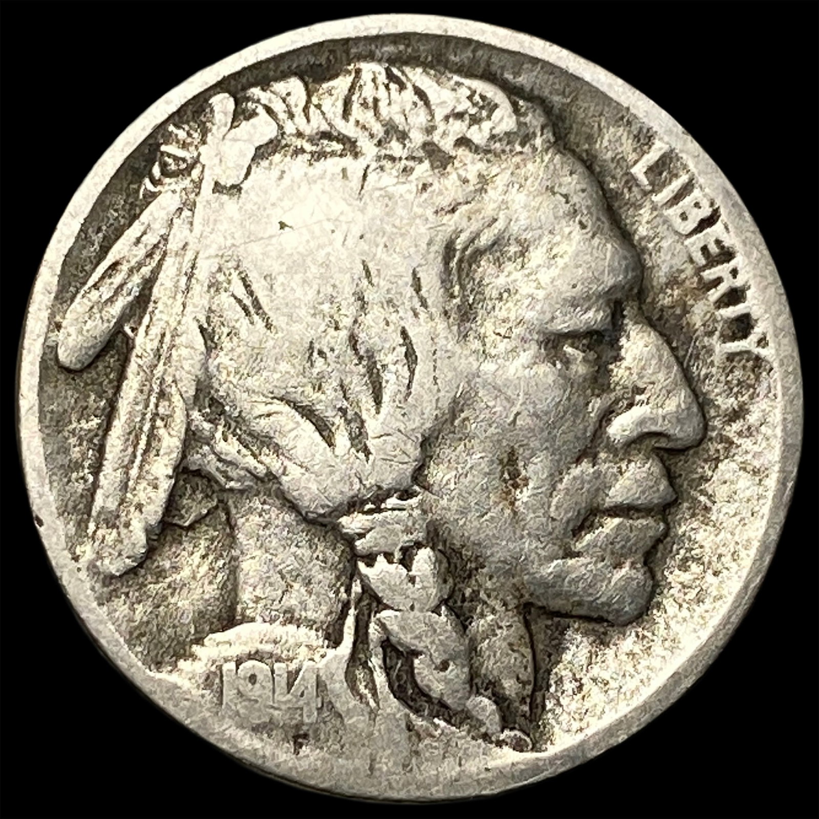1914-D Buffalo Nickel LIGHTLY CIRCULATED: 1914-D Buffalo Nickel LIGHTLY CIRCULATED