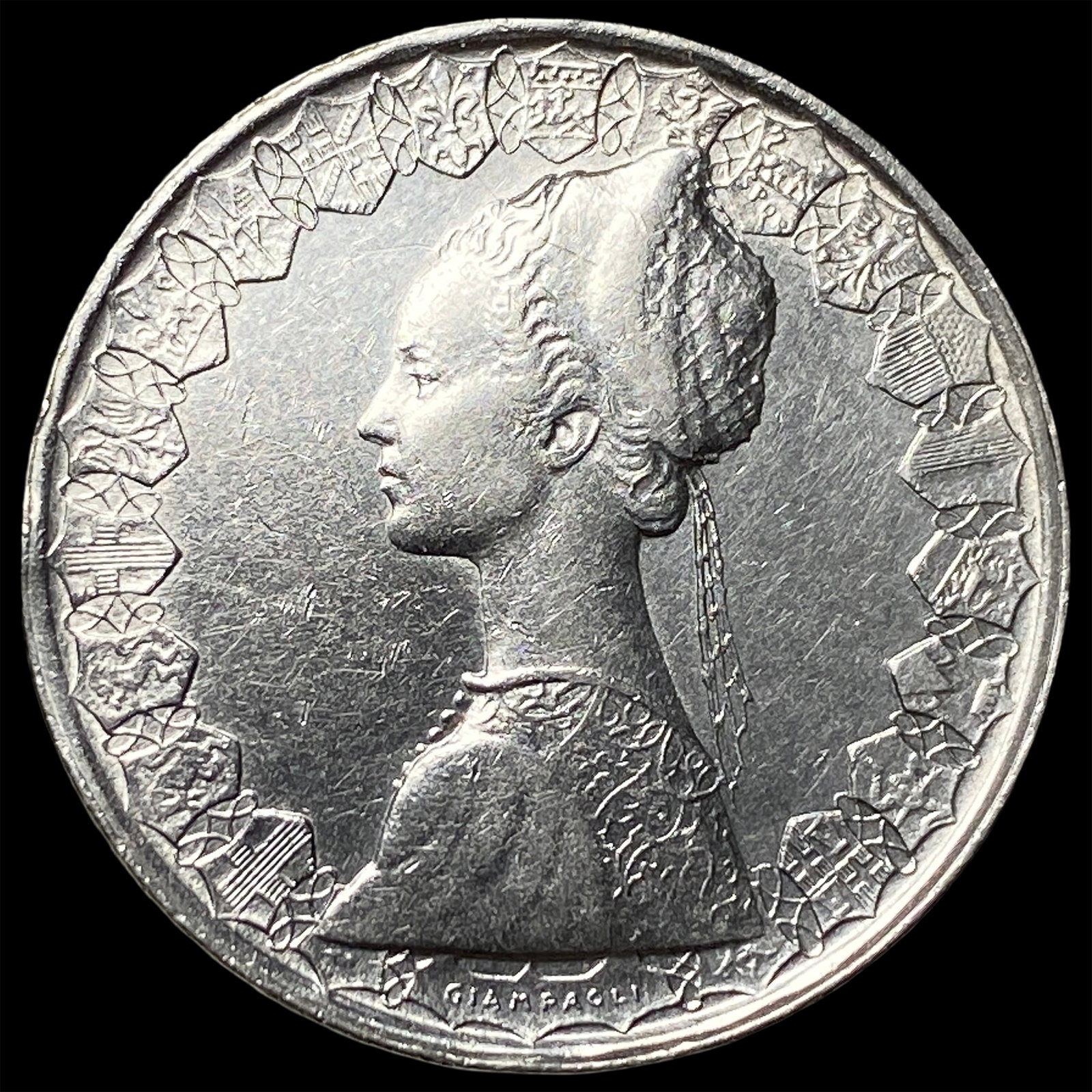 Italy 500 Lire 1958-2001 Silver KM#98. CHOICE BU: Italy 500 Lire 1958-2001 Silver KM#98. CHOICE BU