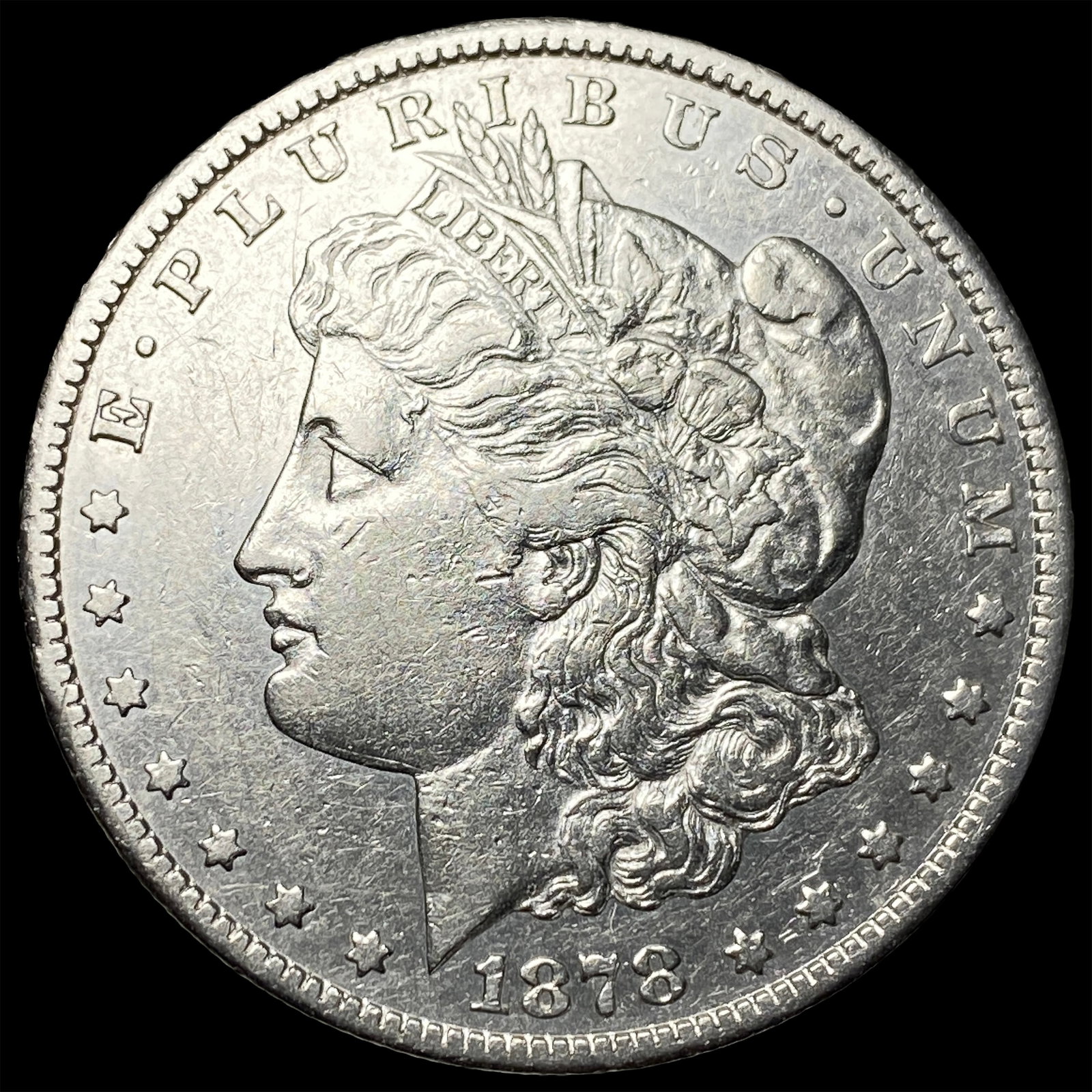 1878-S Silver Morgan Dollar CHOICE AU: 1878-S Silver Morgan Dollar CHOICE AU