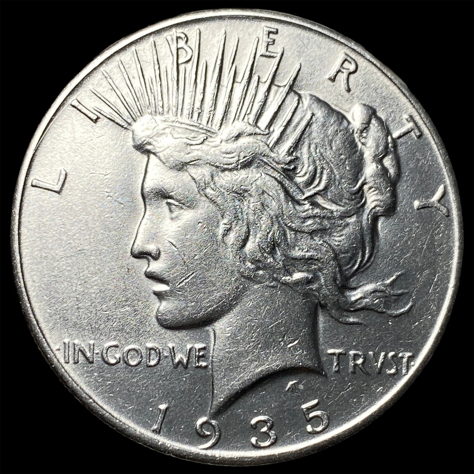 1935 Silver Peace Dollar CHOICE BU (1 of 2)