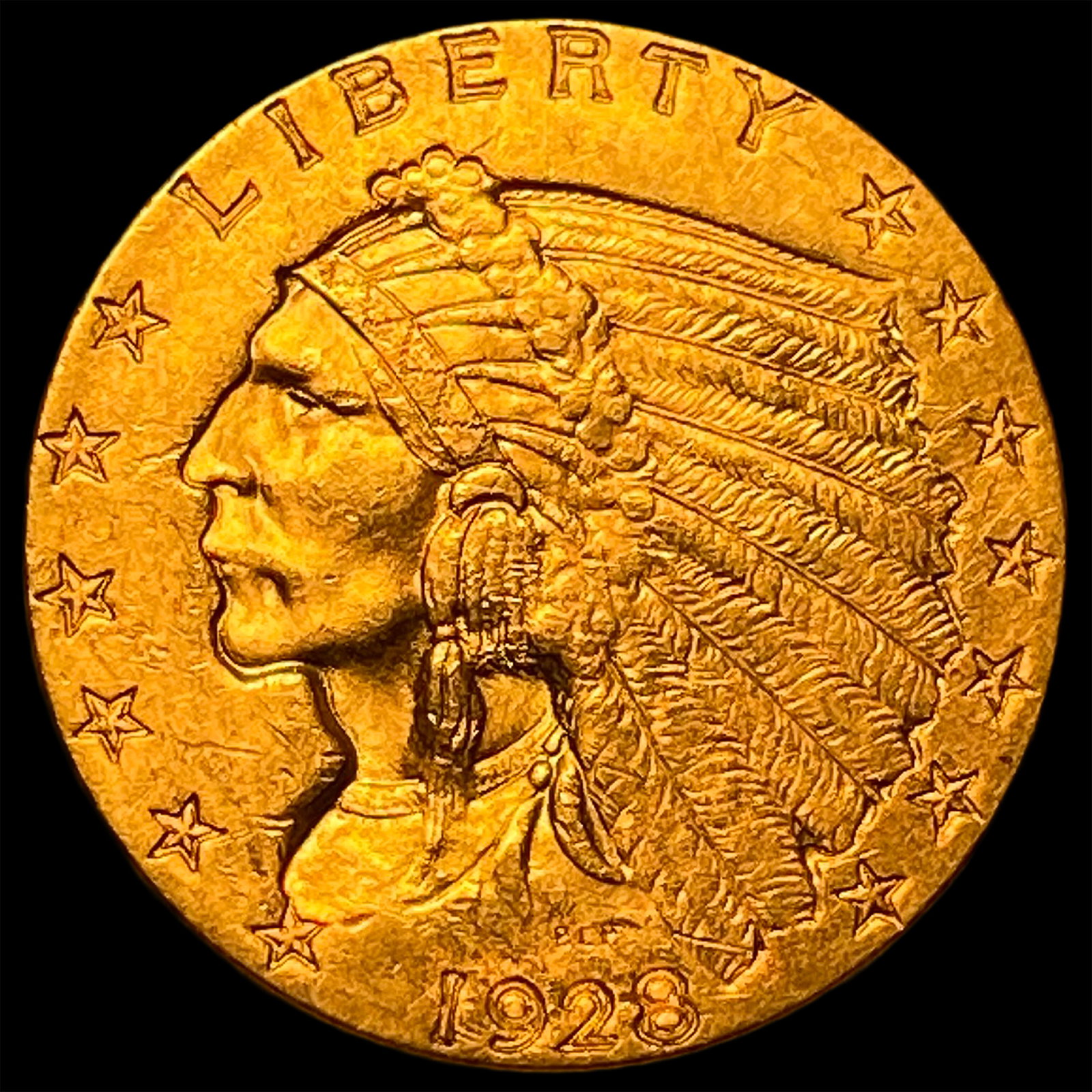 1928 Indian Head Gold $2.50 Quarter Eagle UNCIRCULATED: 1928 Indian Head Gold $2.50 Quarter Eagle UNCIRCULATED