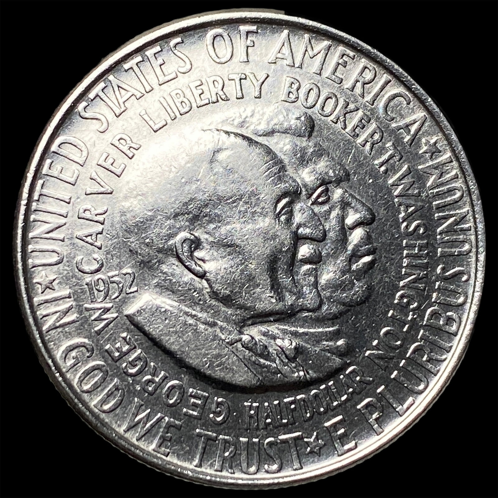 1952 Silver Half Dollar Booker T. Washington/Carver GEM BU (1 of 2)