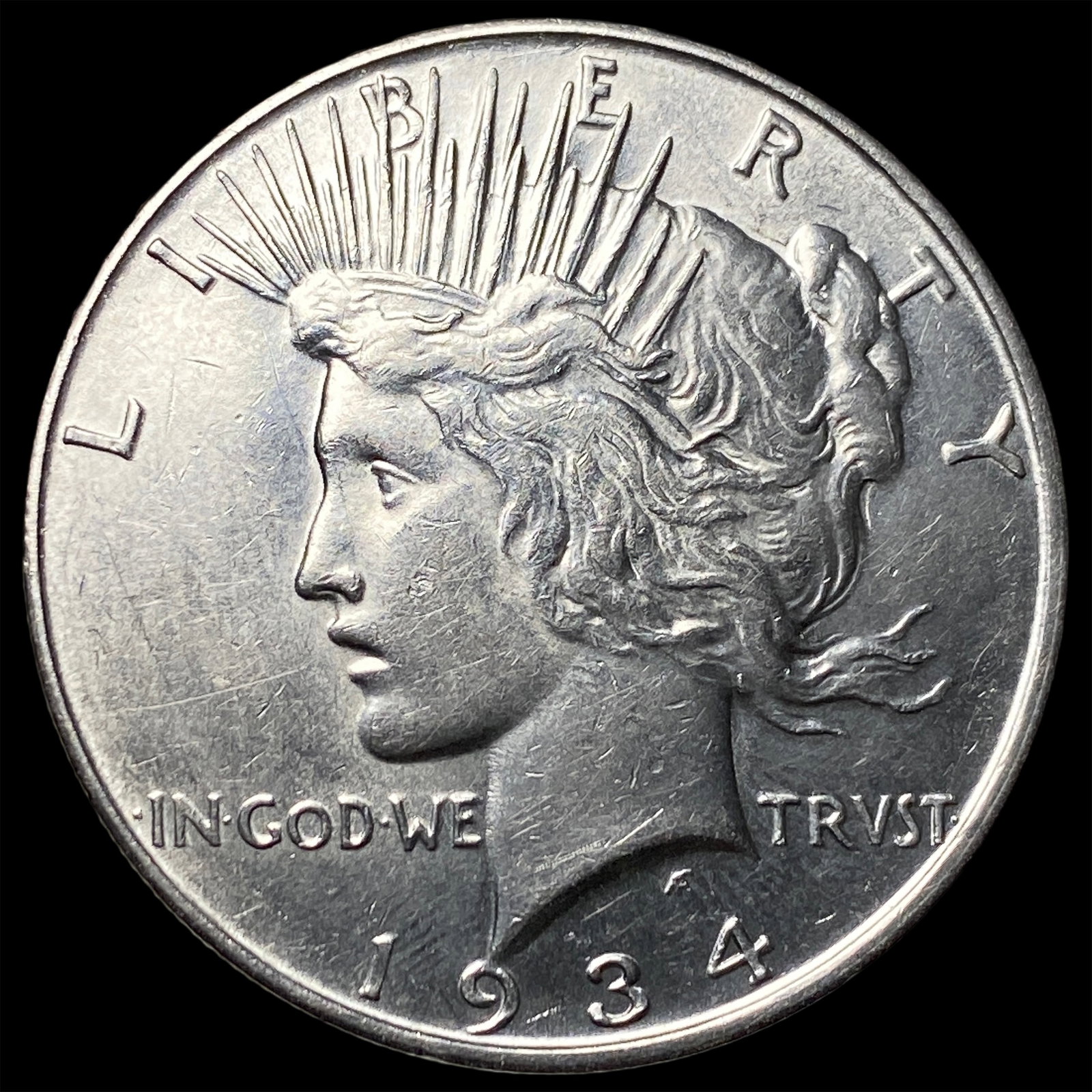 1934 Peace Silver Dollar CHOICE BU: 1934 Peace Silver Dollar CHOICE BU