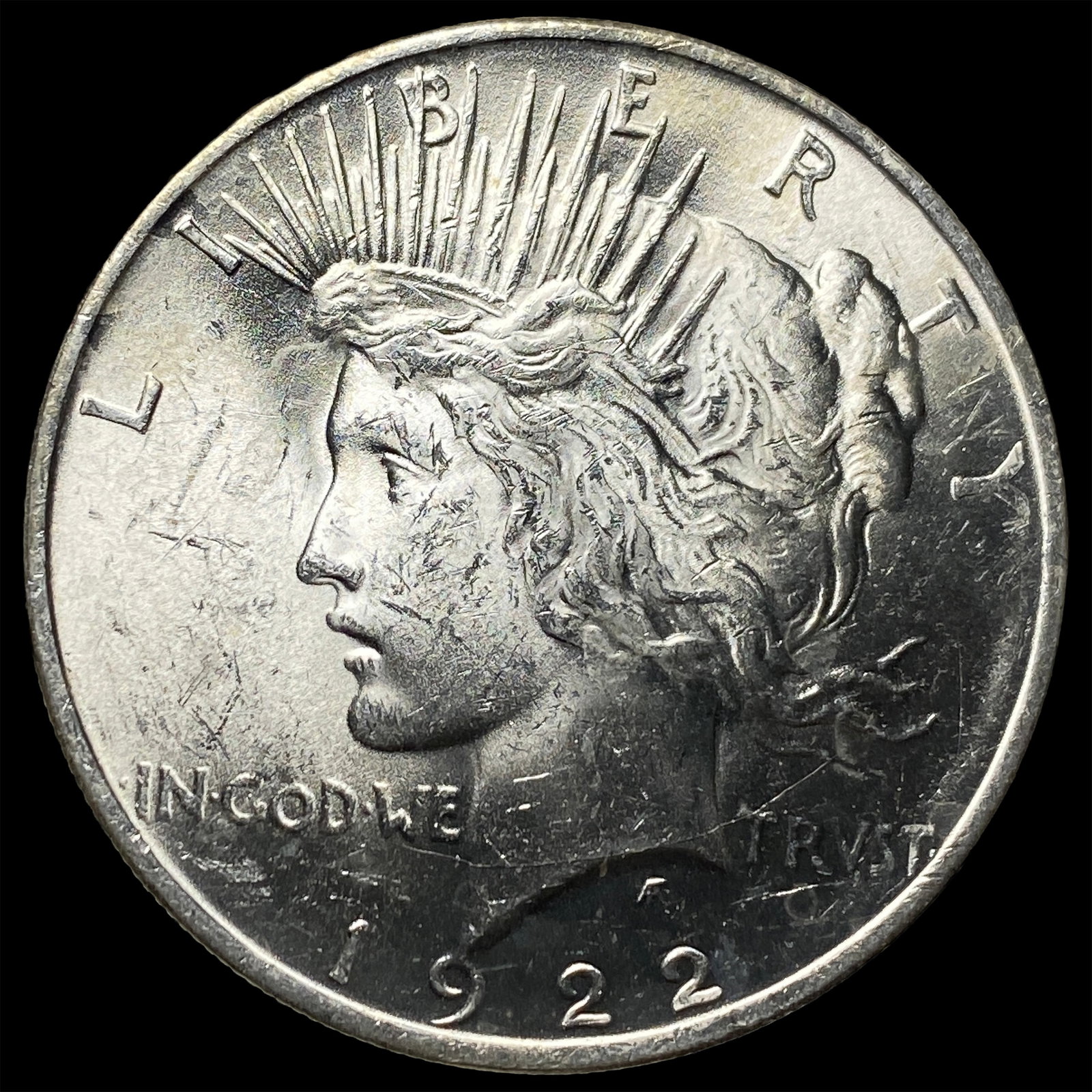 1922 Silver Peace Dollar GEM BU (1 of 2)