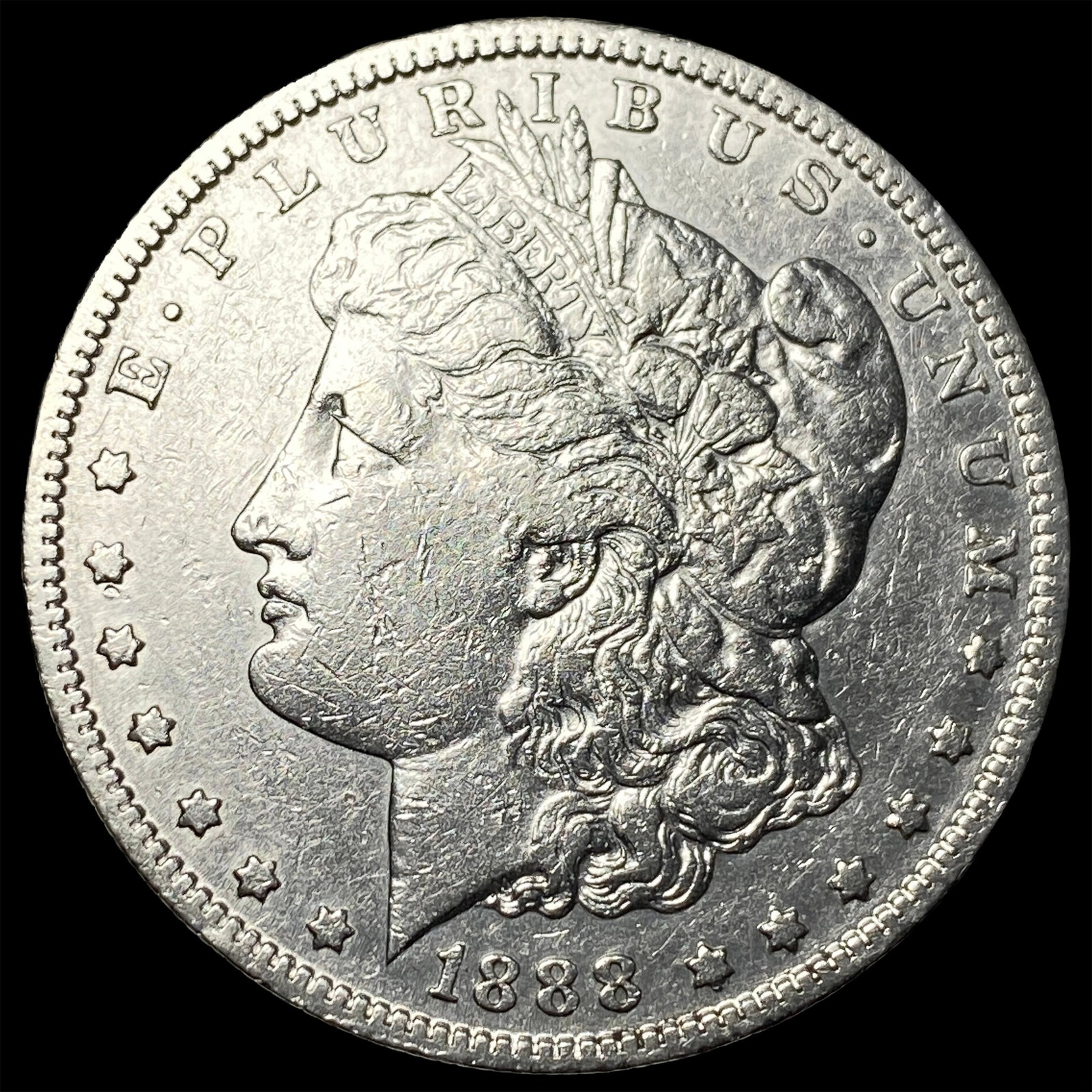 1888 Morgan Silver Dollar NEARLY UNCIRCULATED: 1888 Morgan Silver Dollar NEARLY UNCIRCULATED