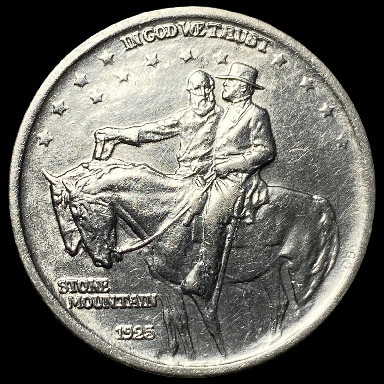 1925 Silver Stone Mountain Half Dollar GEM BU (1 of 2)