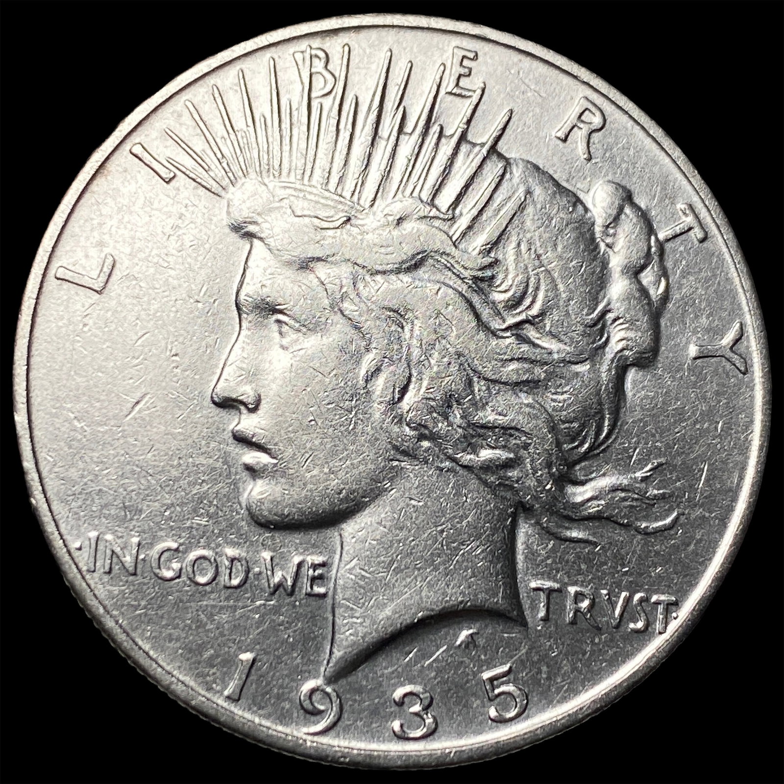 1935-S Silver Peace Dollar UNCIRCULATED: 1935-S Silver Peace Dollar UNCIRCULATED