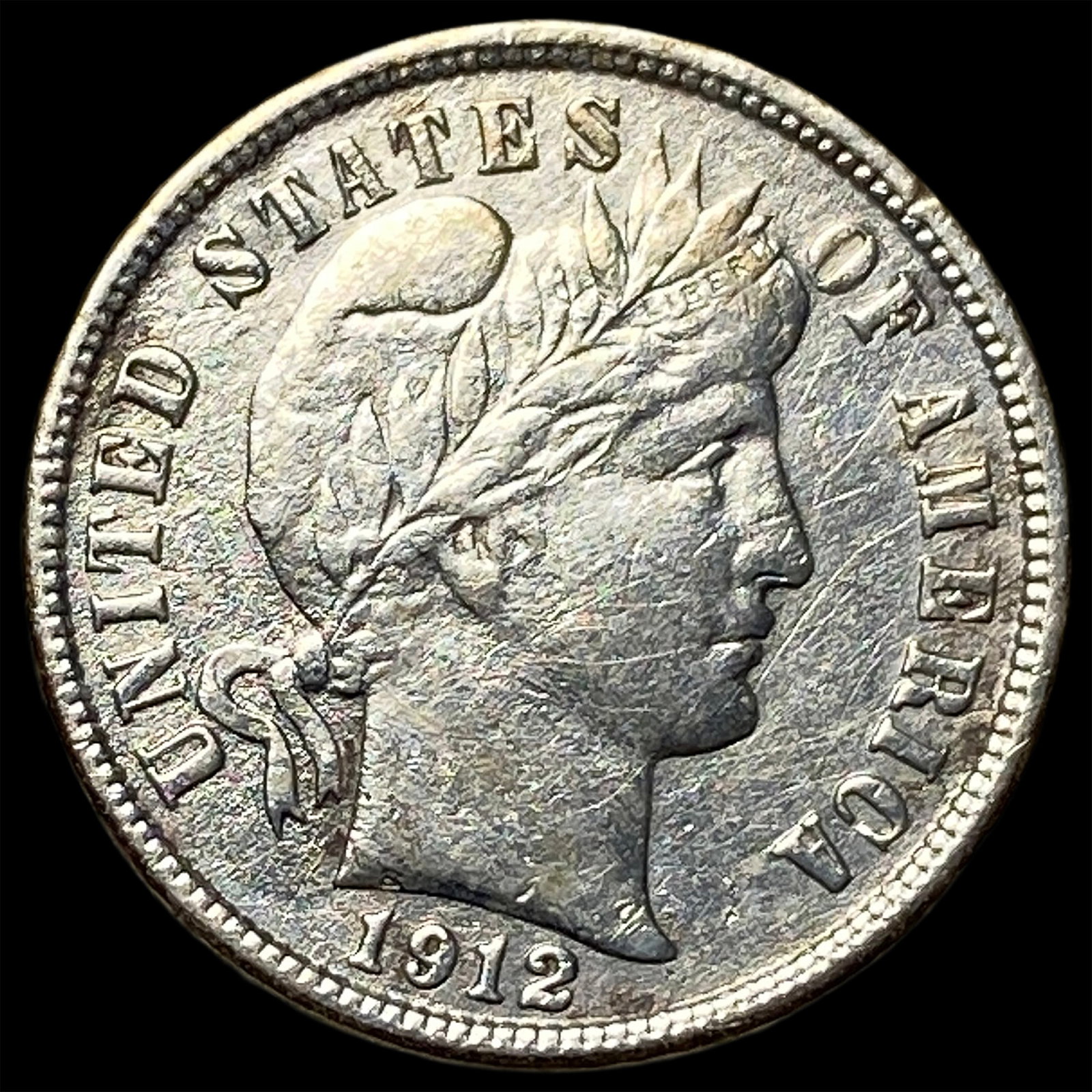 1912-D Silver Barber Dime CHOICE AU (1 of 2)