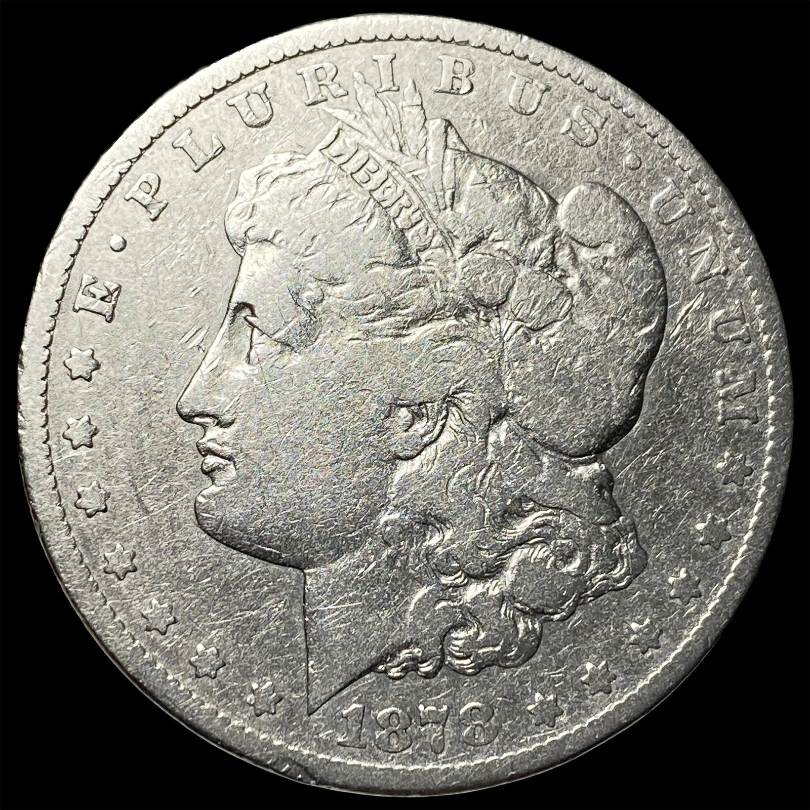 1878-S Silver Morgan Dollar LIGHTLY CIRCULATED: 1878-S Silver Morgan Dollar LIGHTLY CIRCULATED