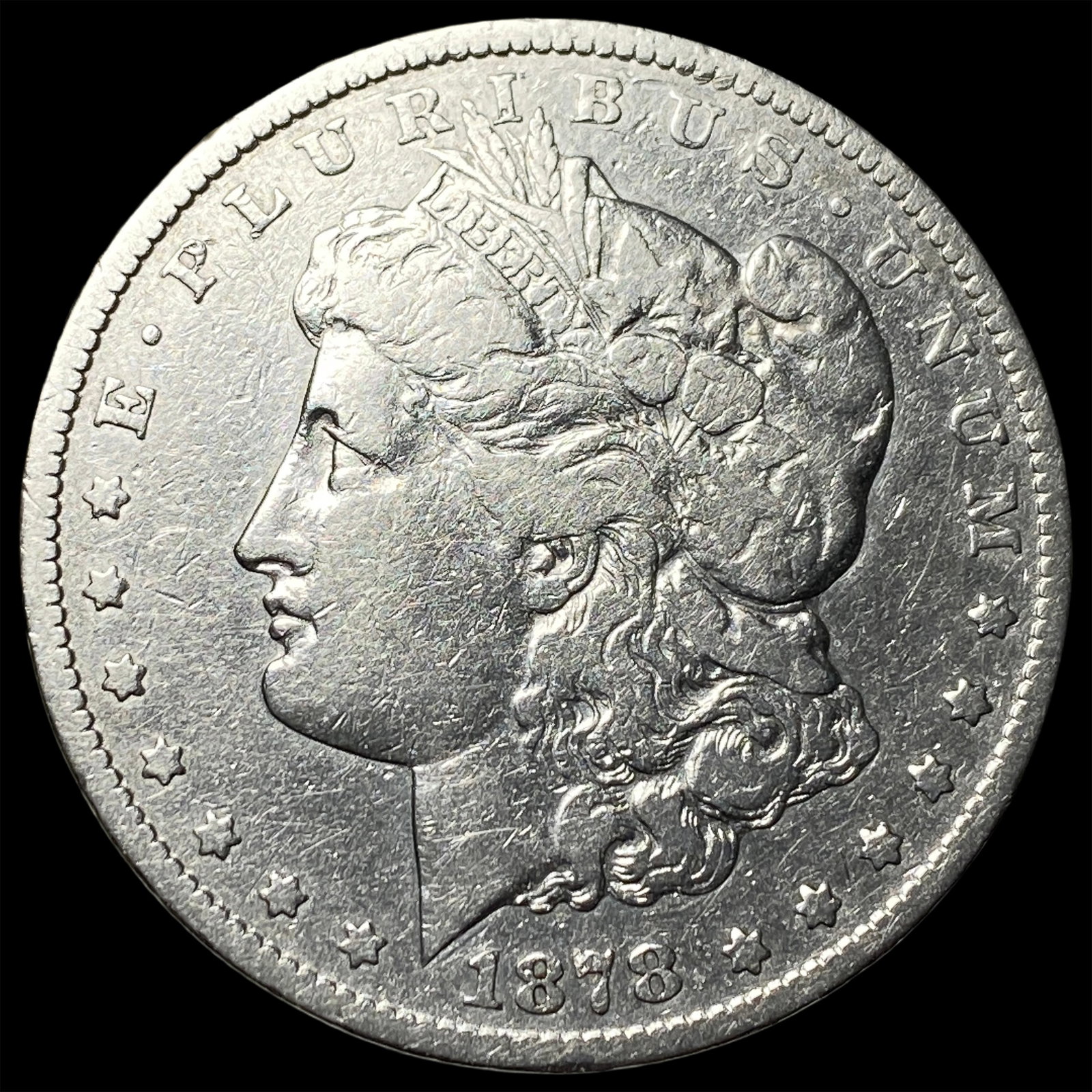 1878-S Silver Morgan Dollar LIGHTLY CIRCULATED: 1878-S Silver Morgan Dollar LIGHTLY CIRCULATED