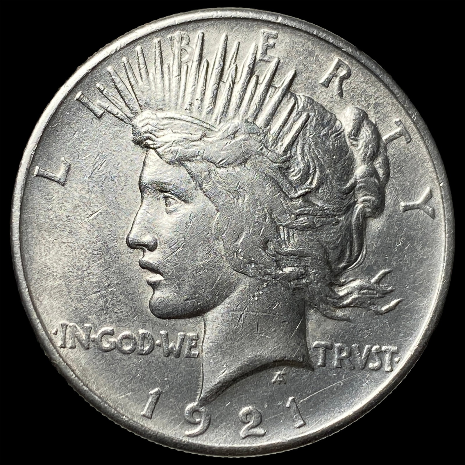 1921 Silver Peace Dollar CHOICE AU: 1921 Silver Peace Dollar CHOICE AU