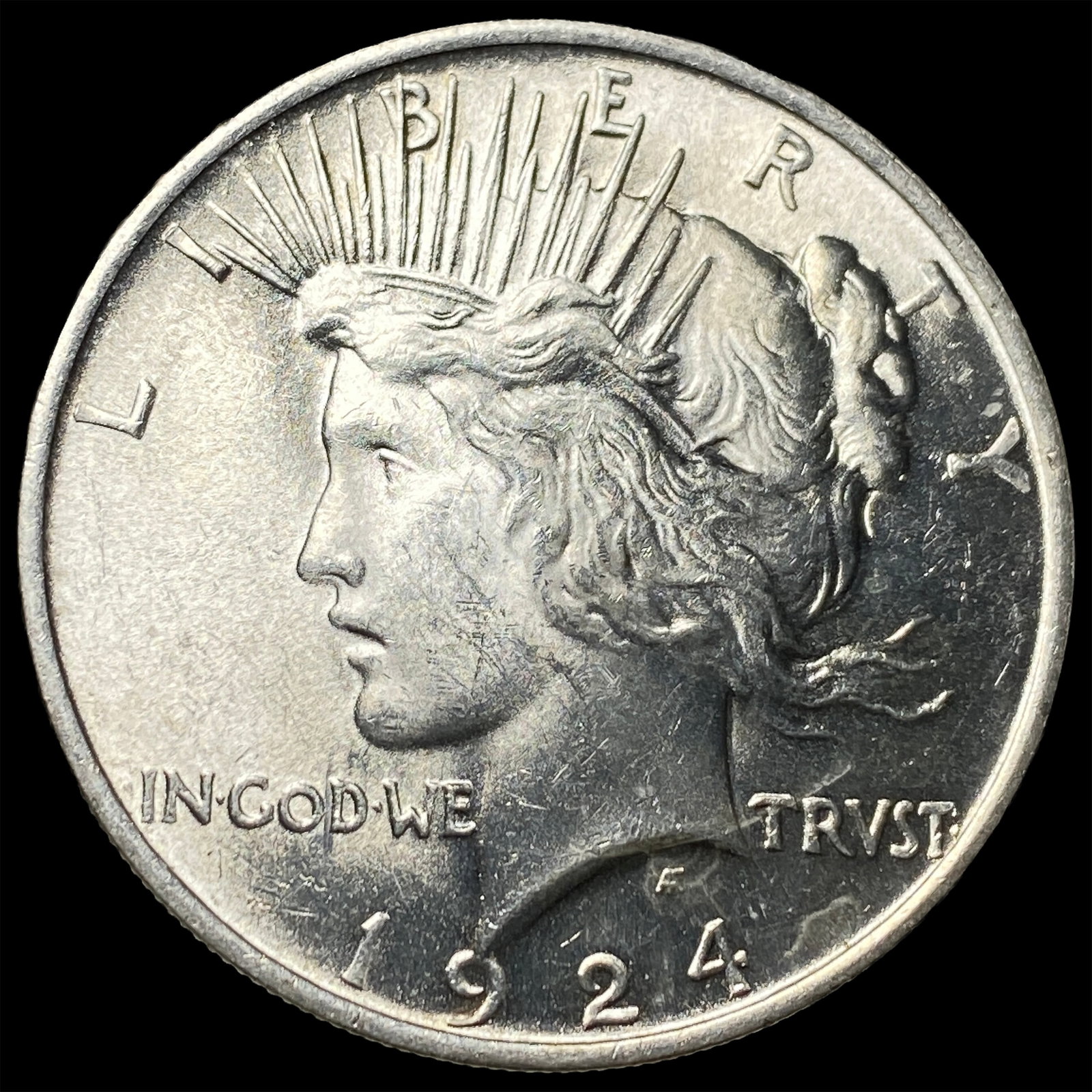 1924 Silver Peace Dollar CHOICE BU (1 of 2)