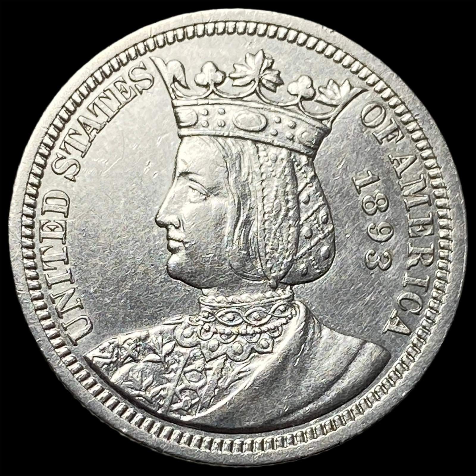 1893 Columbian Exposition Quarter Dollar Token UNCIRCULATED (1 of 2)