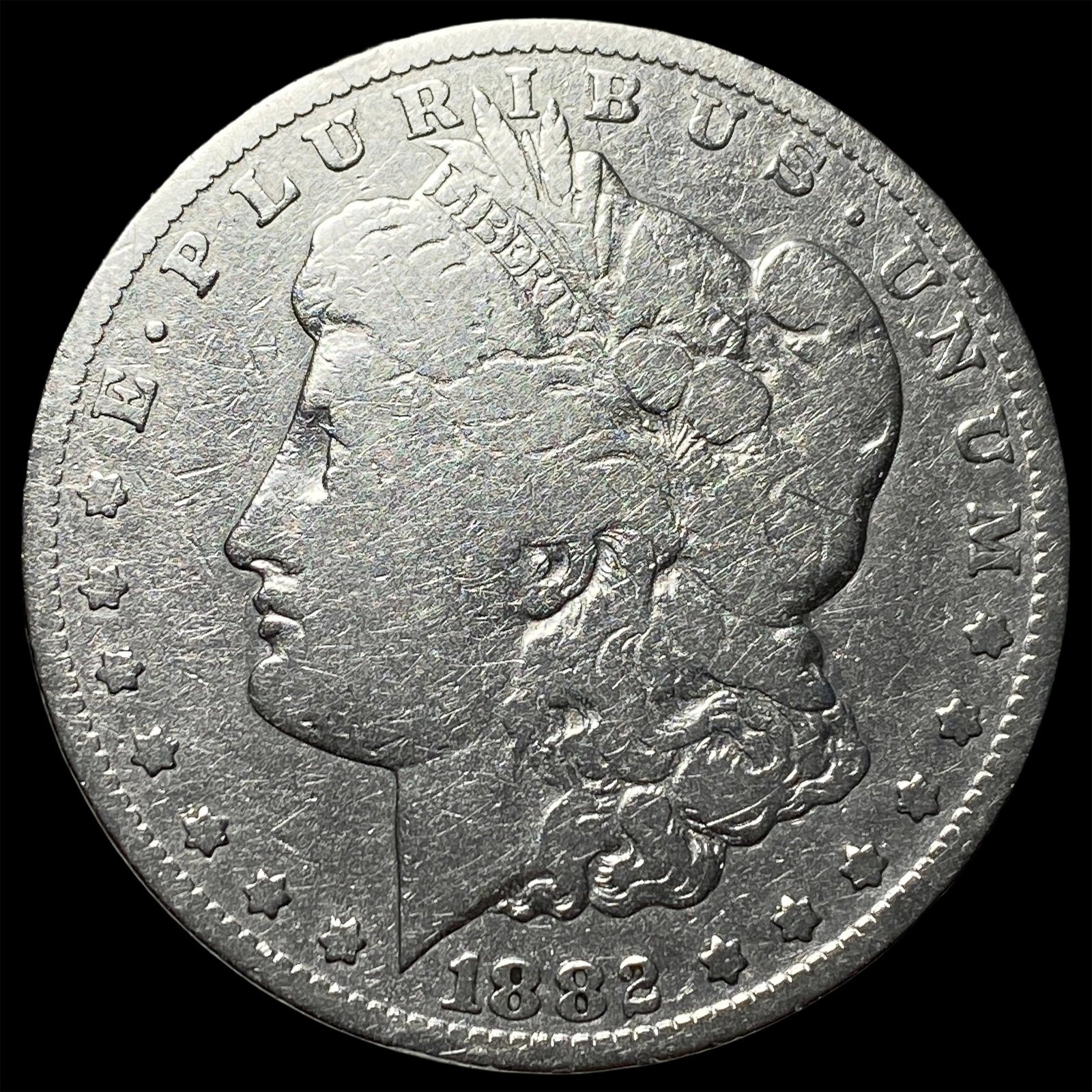 1882-S Silver Morgan Dollar LIGHTLY CIRCULATED: 1882-S Silver Morgan Dollar LIGHTLY CIRCULATED