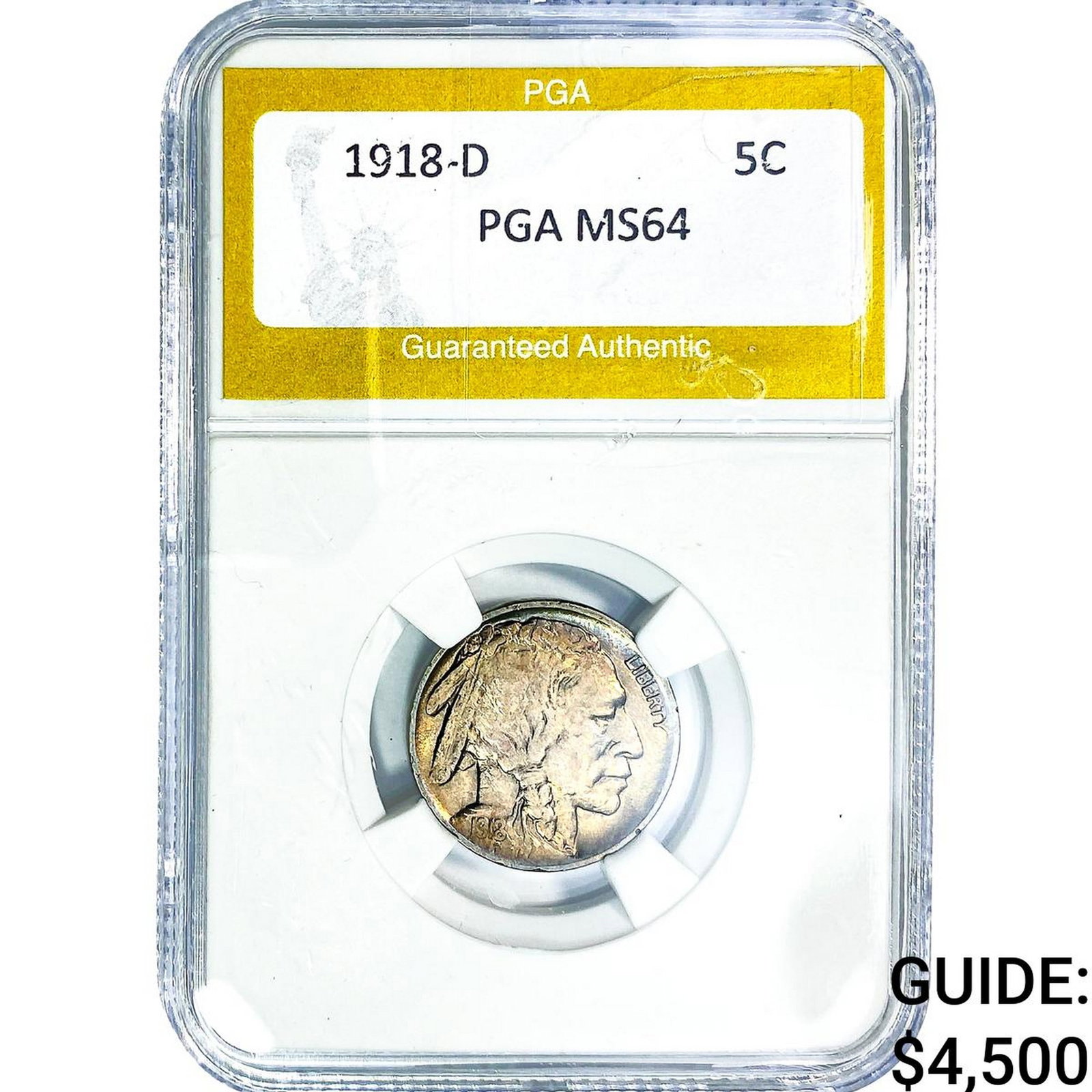 1918-D Buffalo Nickel PGA MS64 (1 of 2)