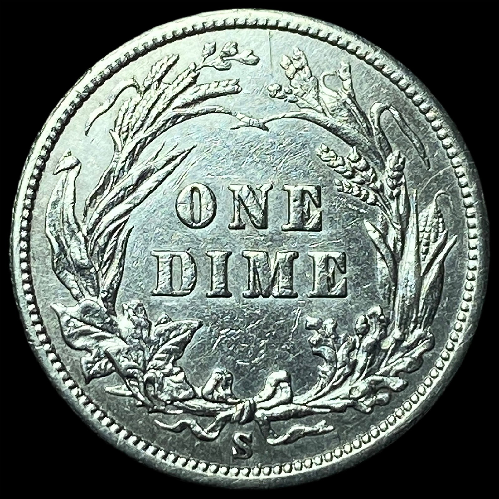 1900-S Silver Barber Dime UNCIRCULATED - 2