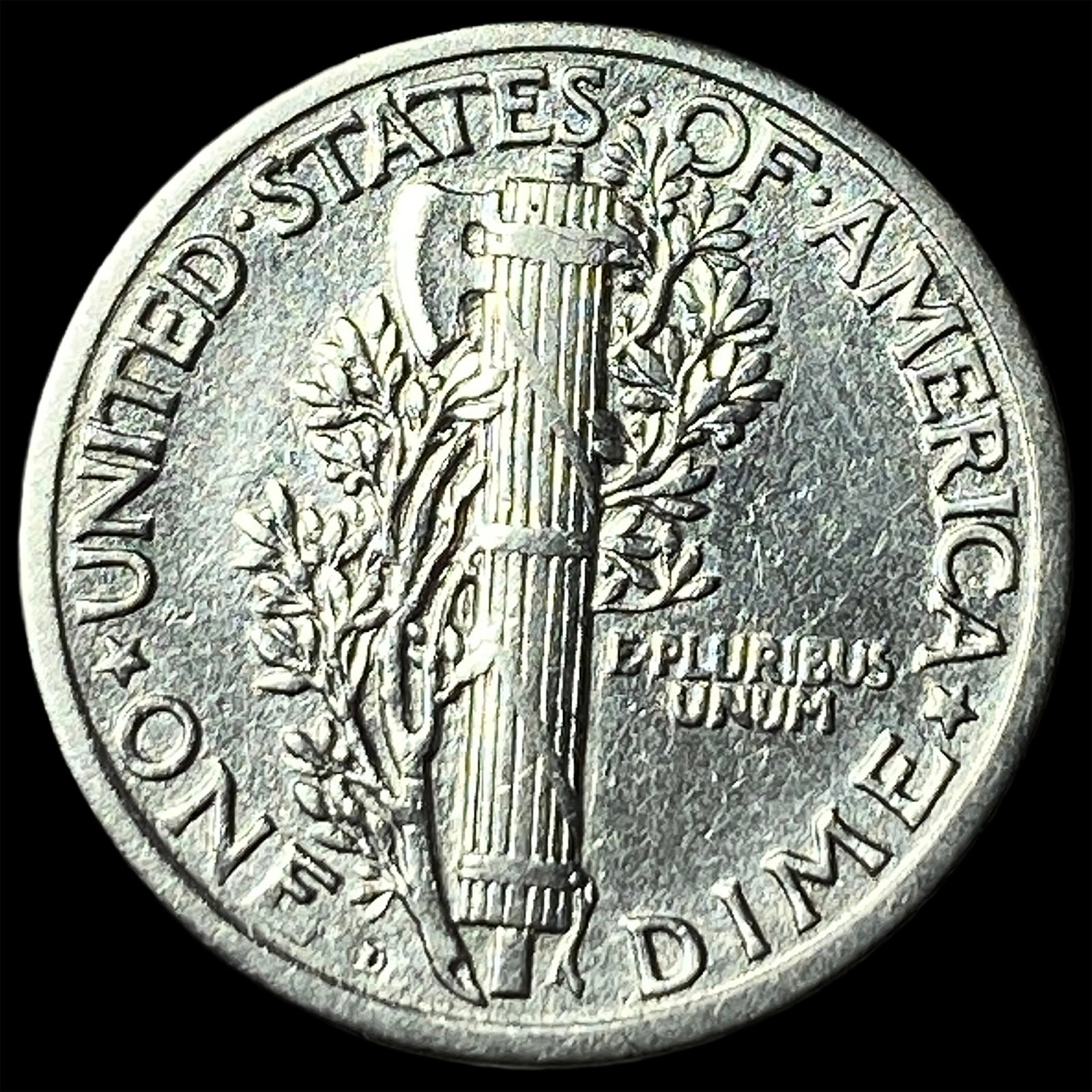 1924-D Silver Mercury Dime UNCIRCULATED - 2