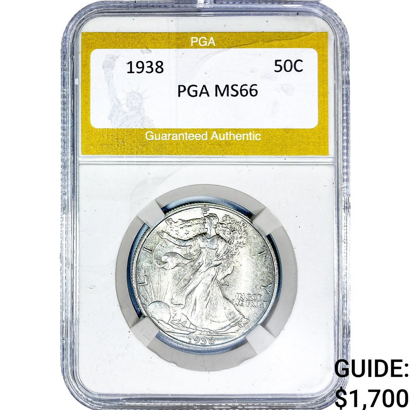 1938 Walking Liberty Half Dollar PGA MS66 (1 of 2)