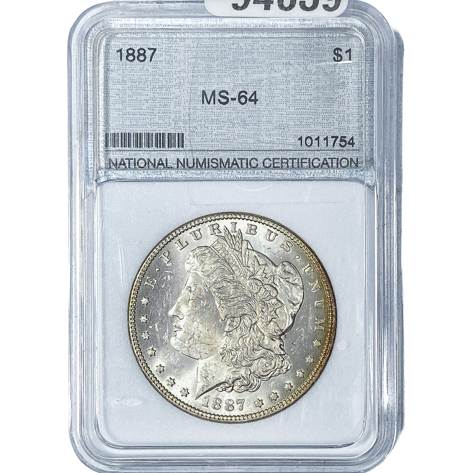 1887 Morgan Silver Dollar NNC MS64: 1887 Morgan Silver Dollar NNC MS64