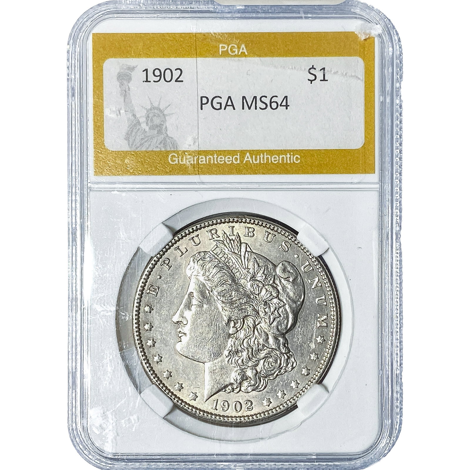 1902 Morgan Silver Dollar PGA MS64: 1902 Morgan Silver Dollar PGA MS64