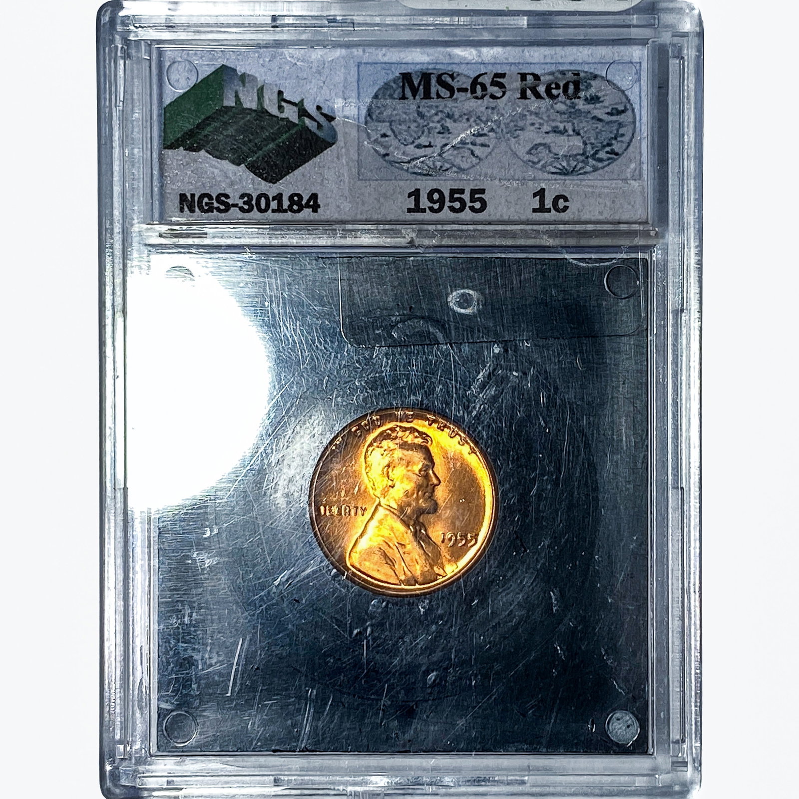 1955 Wheat Cent NGS MS65 Red (1 of 2)