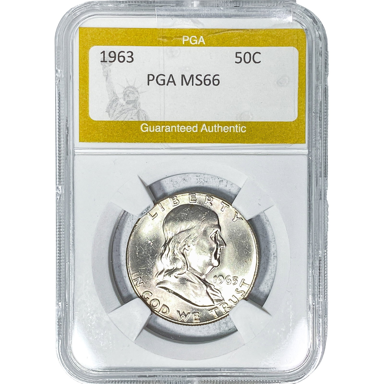 1963 Franklin Half Dollar PGA MS66 (1 of 2)