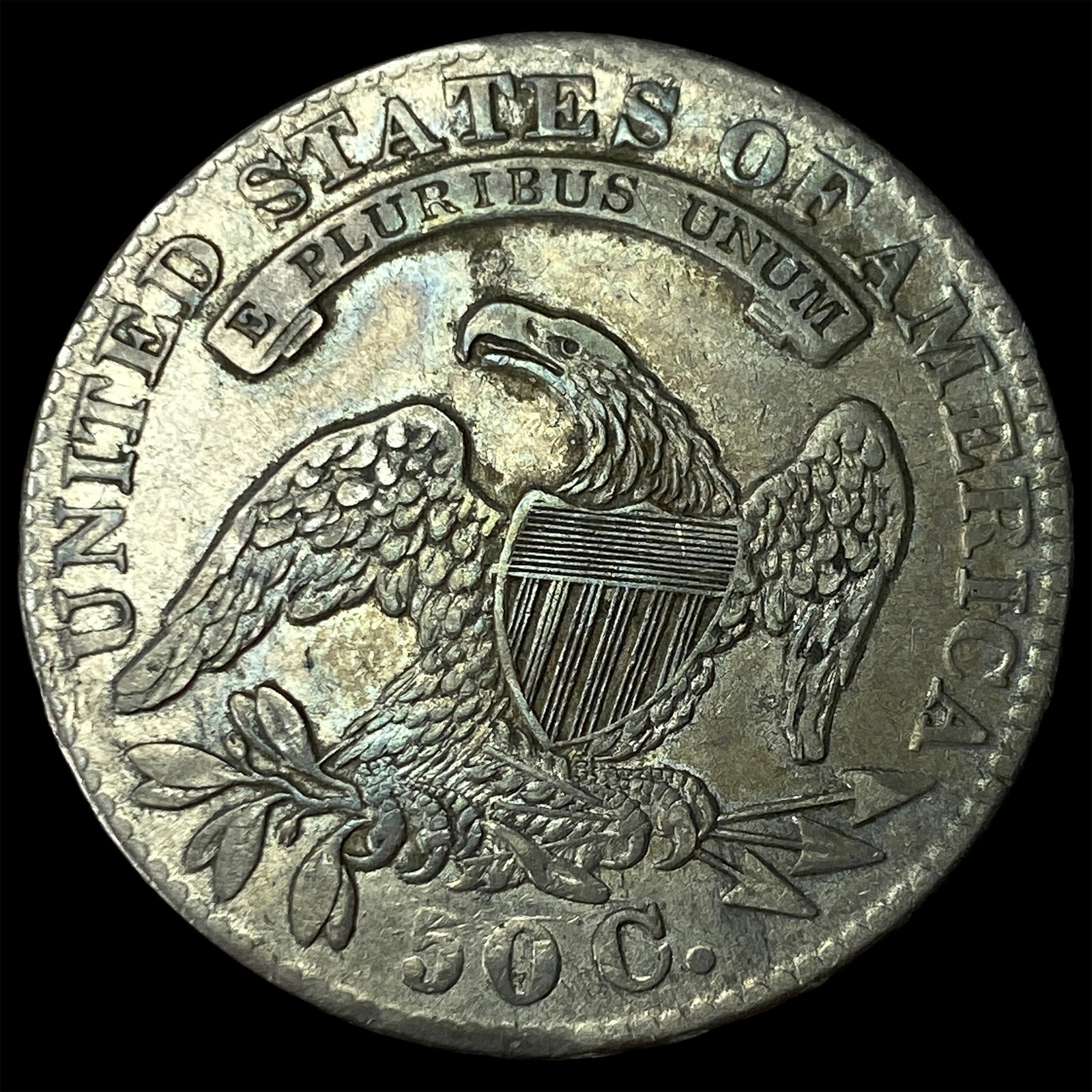 1833 Capped Bust Half Dollar CLOSELY UNCIRCULATED - 2