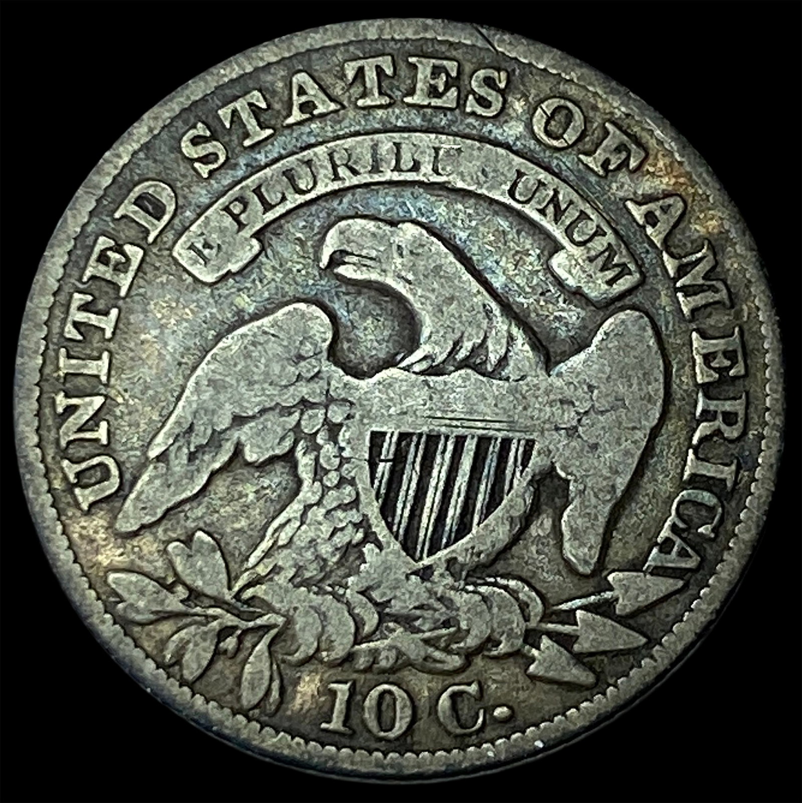 1834 Capped Bust Dime LIGHTLY CIRCULATED - 2
