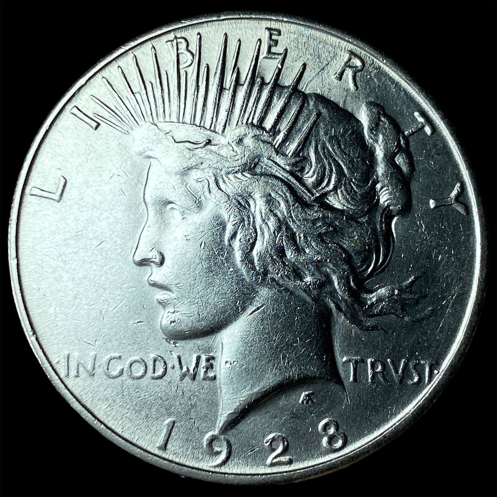1928-S Silver Peace Dollar CHOICE BU: 1928-S Silver Peace Dollar CHOICE BU