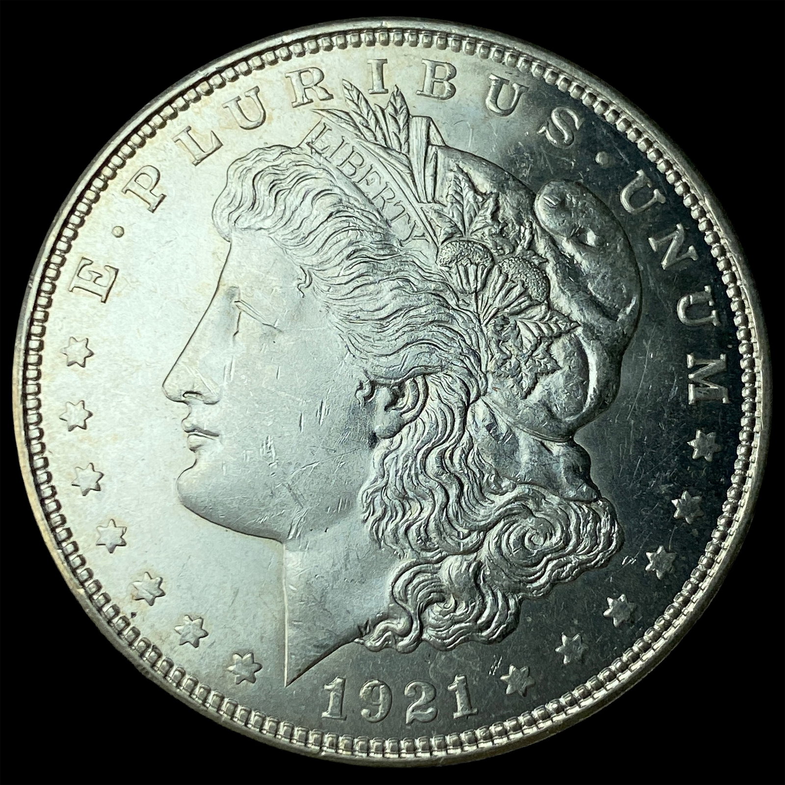 1921 Silver Morgan Dollar CHOICE BU: 1921 Silver Morgan Dollar CHOICE BU