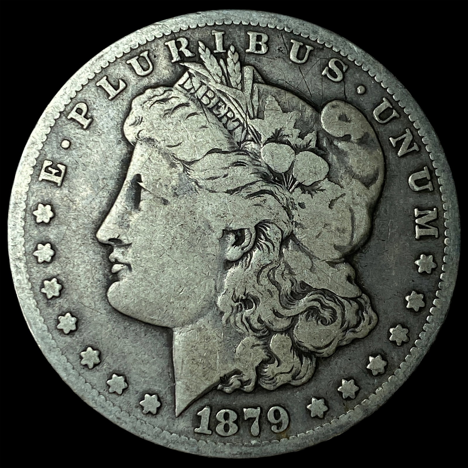 1879-CC Silver Morgan Dollar LIGHTLY CIRCULATED: 1879-CC Silver Morgan Dollar LIGHTLY CIRCULATED