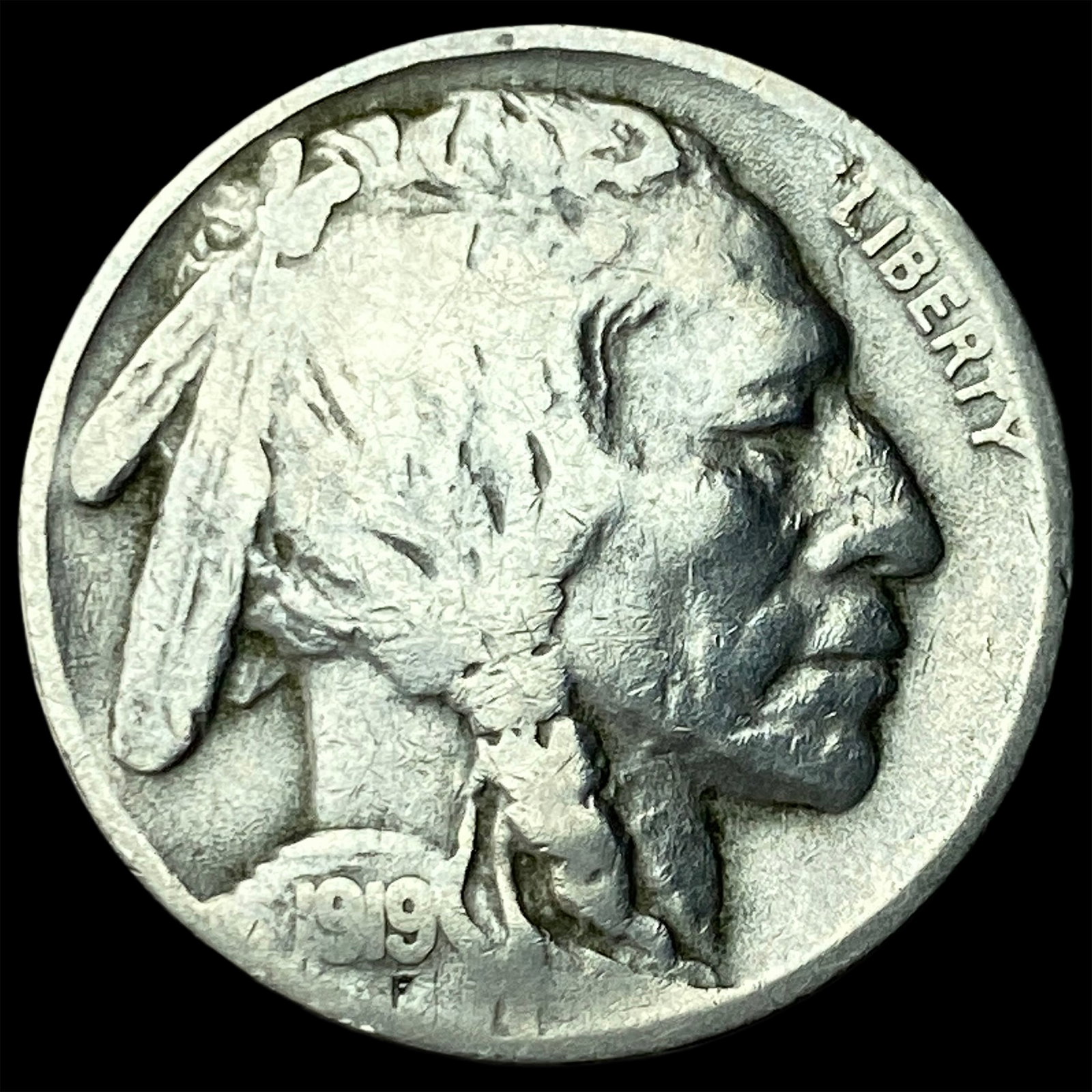 1919-S Buffalo Nickel LIGHTLY CIRCULATED: 1919-S Buffalo Nickel LIGHTLY CIRCULATED