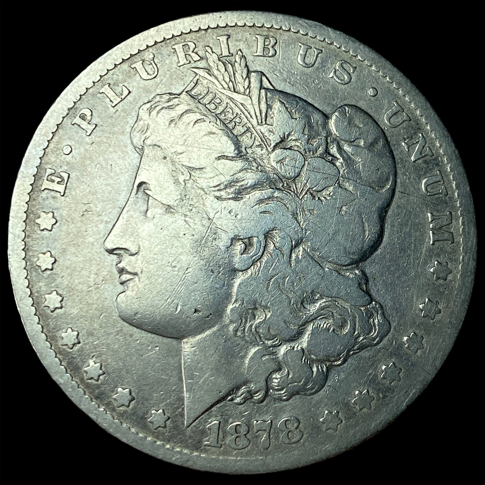 1878-S Silver Morgan Dollar NICELY CIRCULATED: 1878-S Silver Morgan Dollar NICELY CIRCULATED