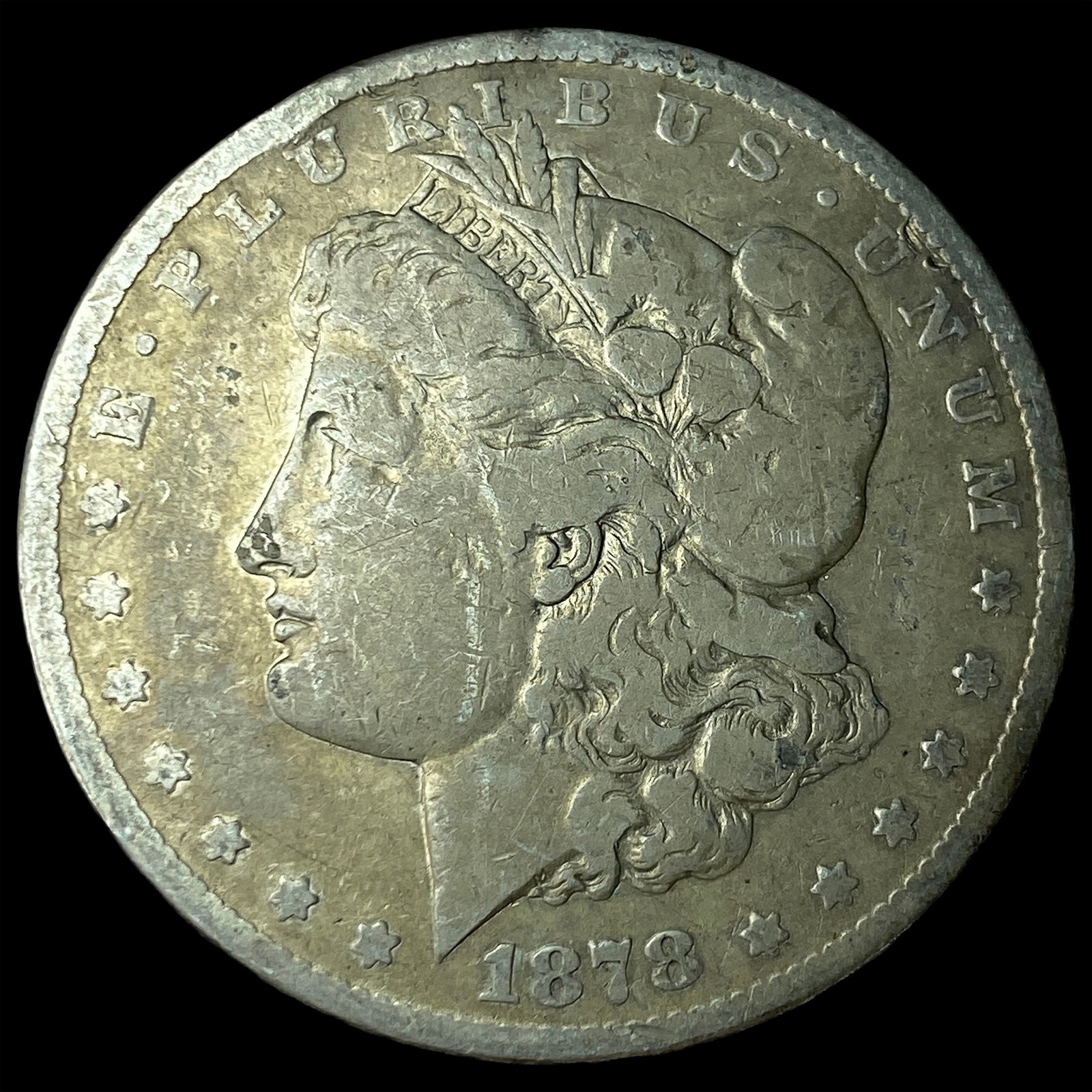 1878-CC Silver Morgan Dollar LIGHTLY CIRCULATED: 1878-CC Silver Morgan Dollar LIGHTLY CIRCULATED