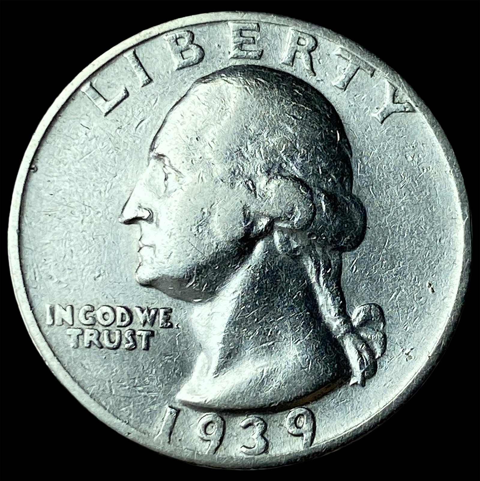 1939-S Silver Washington Quarter LIGHTLY CIRCULATED (1 of 2)