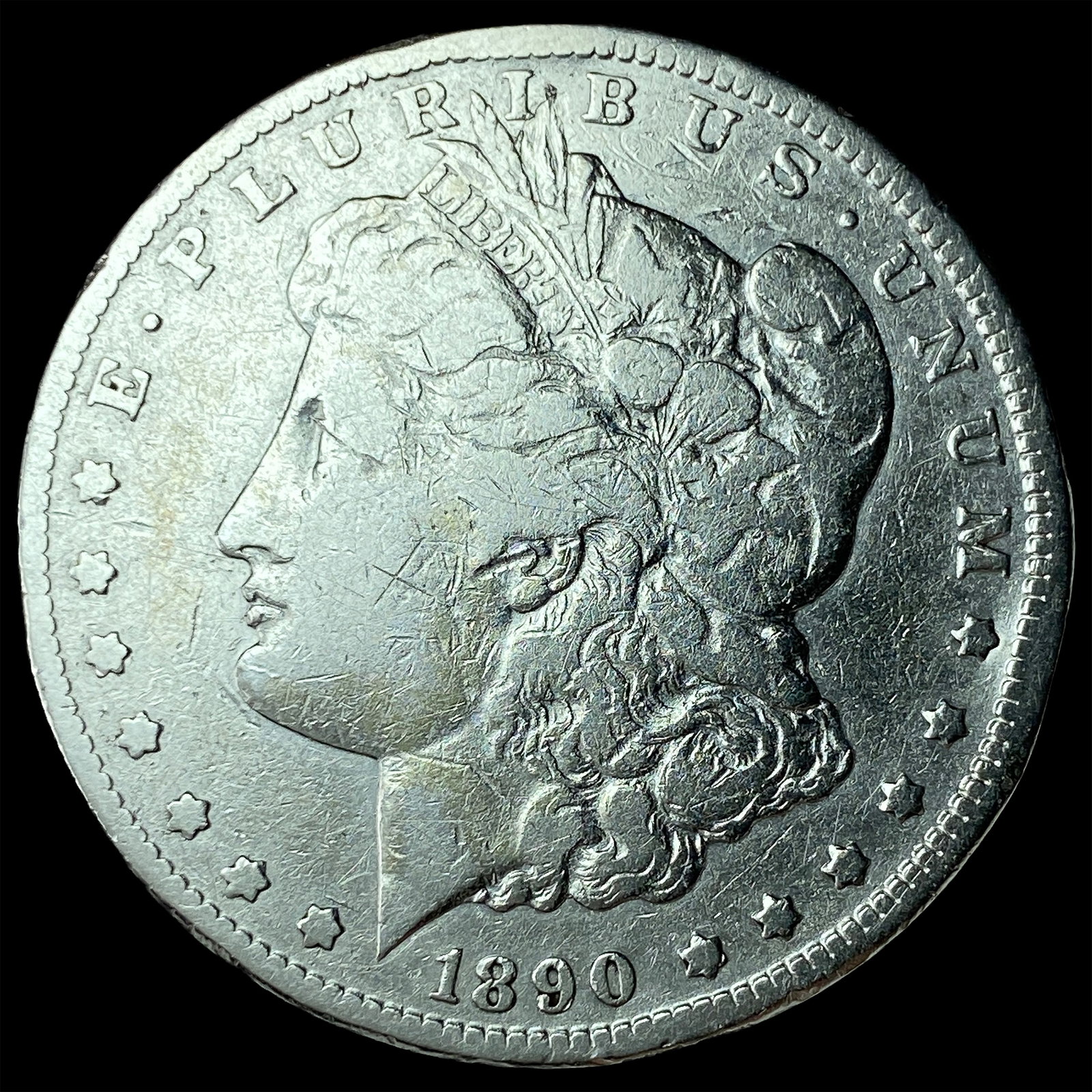 1890-CC Silver Morgan Dollar NICELY CIRCULATED: 1890-CC Silver Morgan Dollar NICELY CIRCULATED