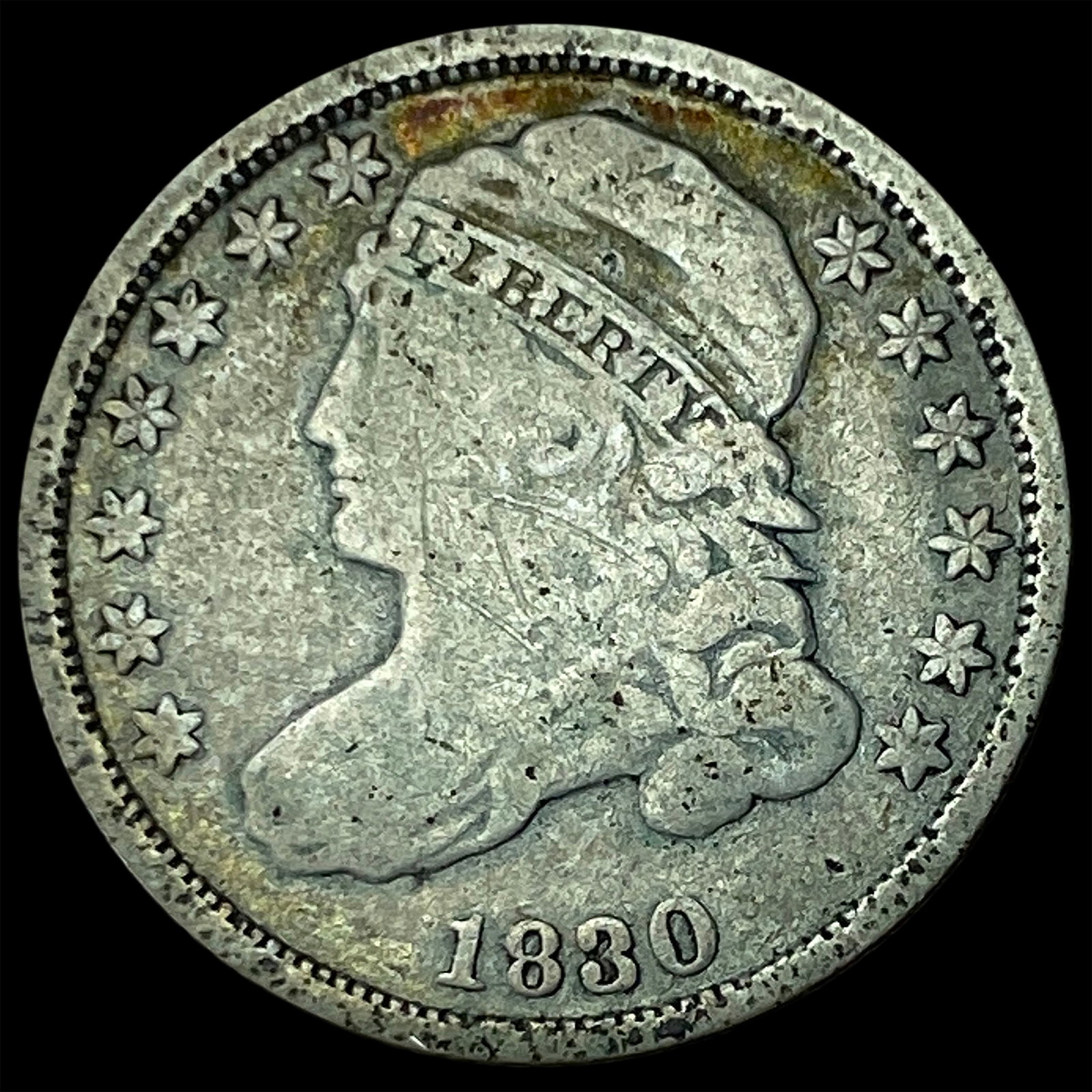 1830 Capped Bust Dime LIGHTLY CIRCULATED: 1830 Capped Bust Dime LIGHTLY CIRCULATED